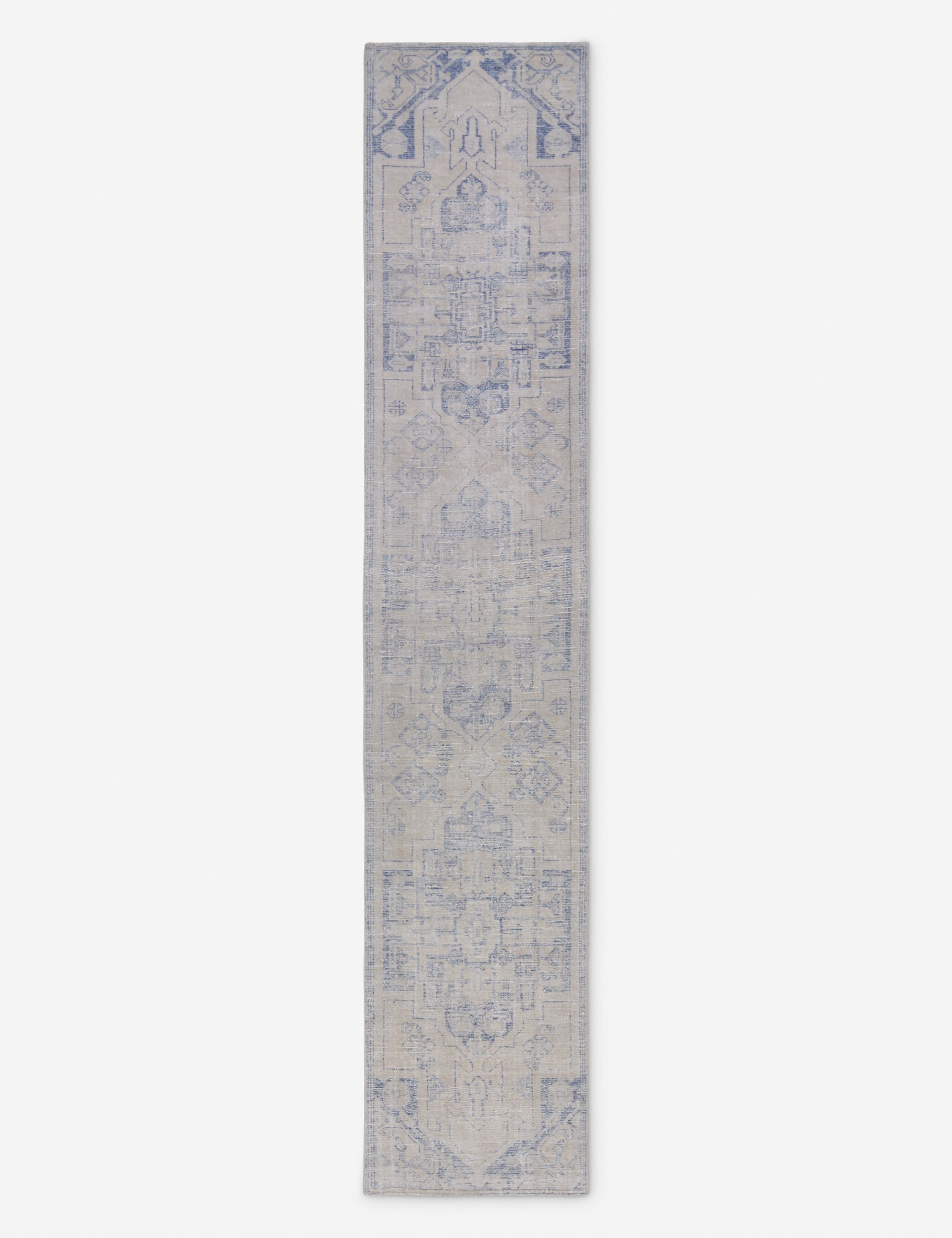 Lulu and Georgia - Vintage Turkish Hand - Knotted Wool Runner Rug No. 256, 2'4" x 12'