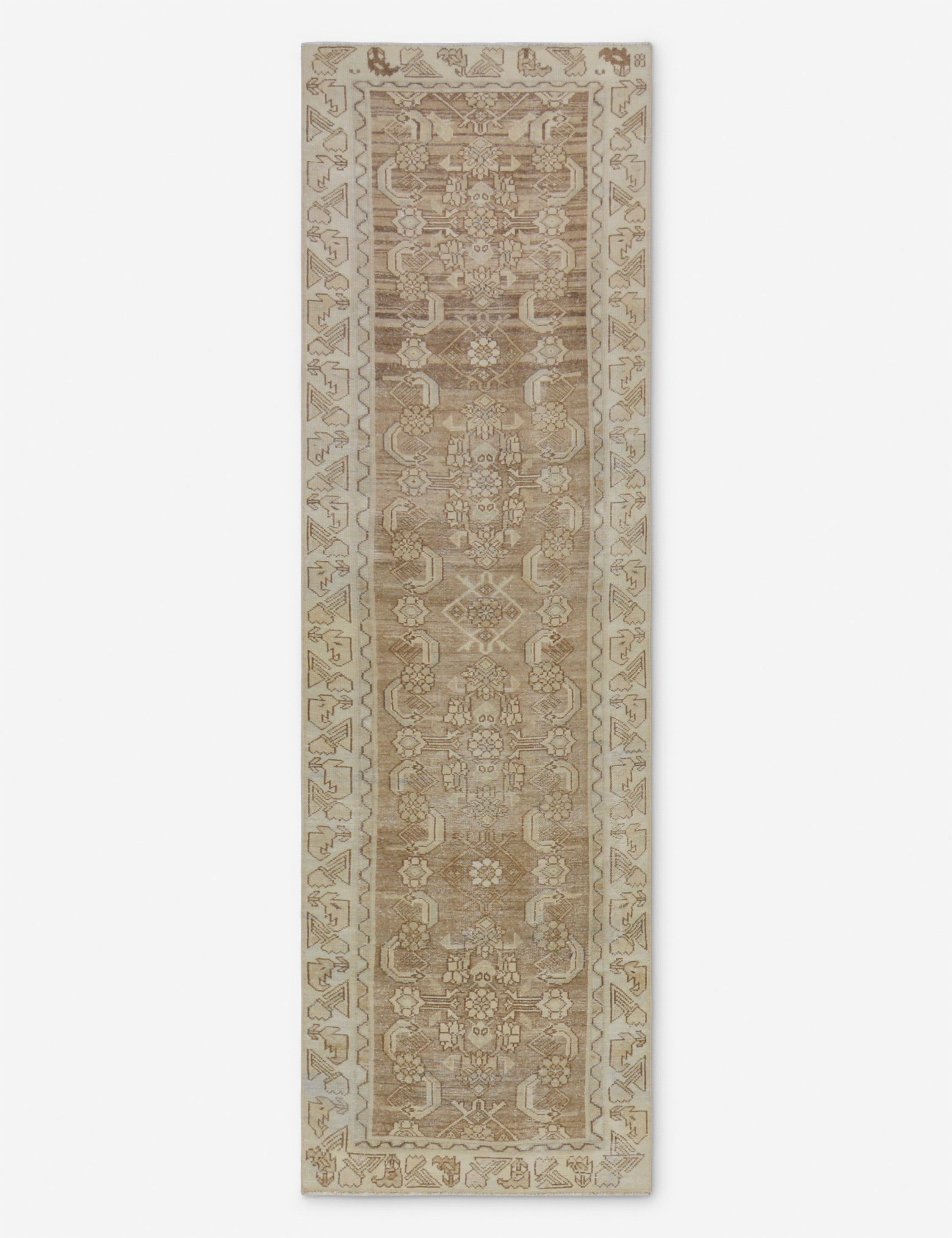 Lulu and Georgia - Vintage Turkish Hand - Knotted Wool Runner Rug No. 257, 2'9" x 9'