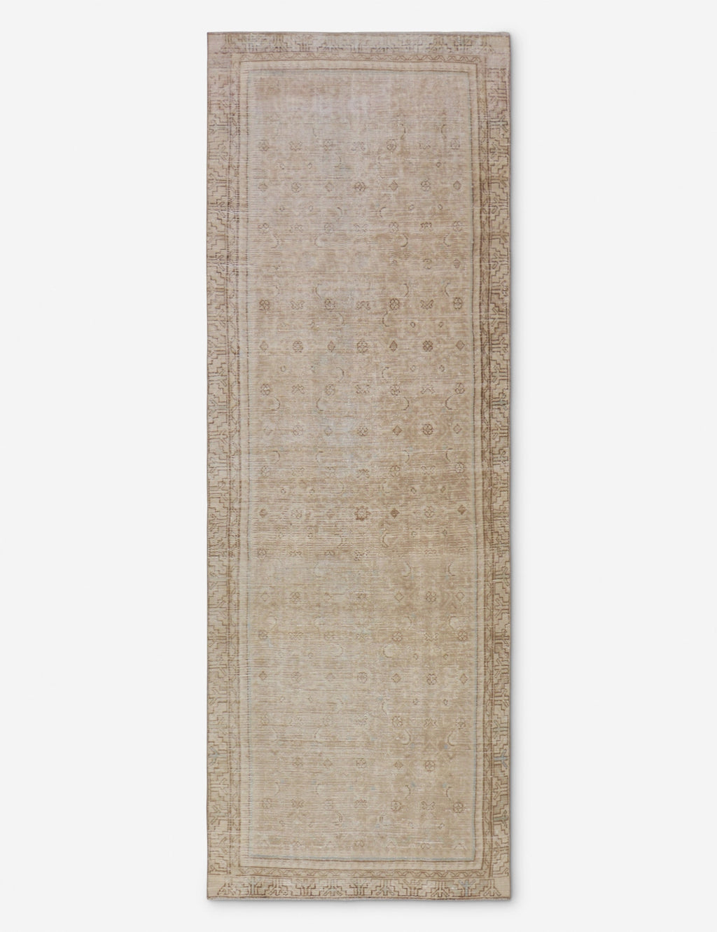 Lulu and Georgia - Vintage Turkish Hand - Knotted Wool Runner Rug No. 258, 3'4" x 9'5"
