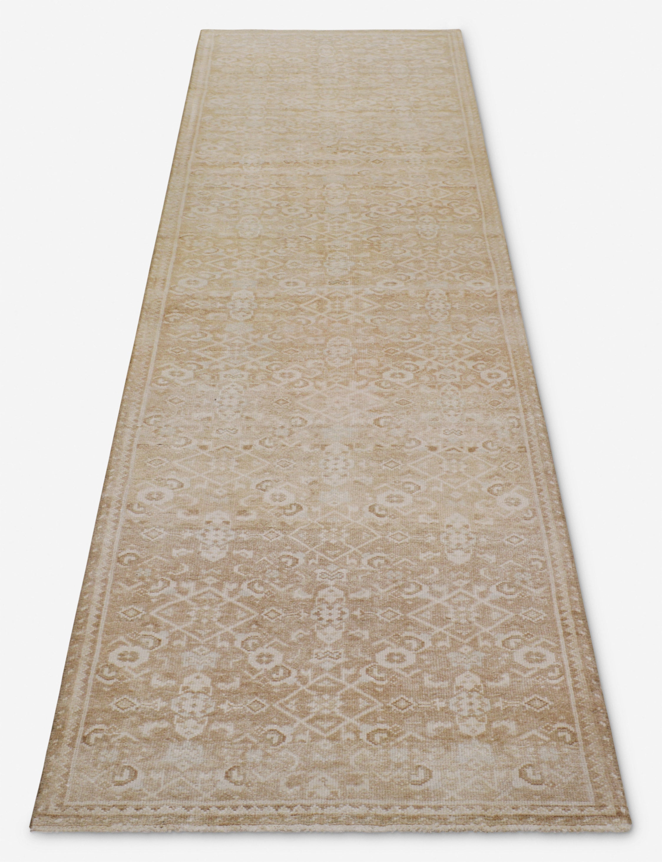 Lulu and Georgia - Vintage Turkish Hand - Knotted Wool Runner Rug No. 259, 2'8" x 12'5"