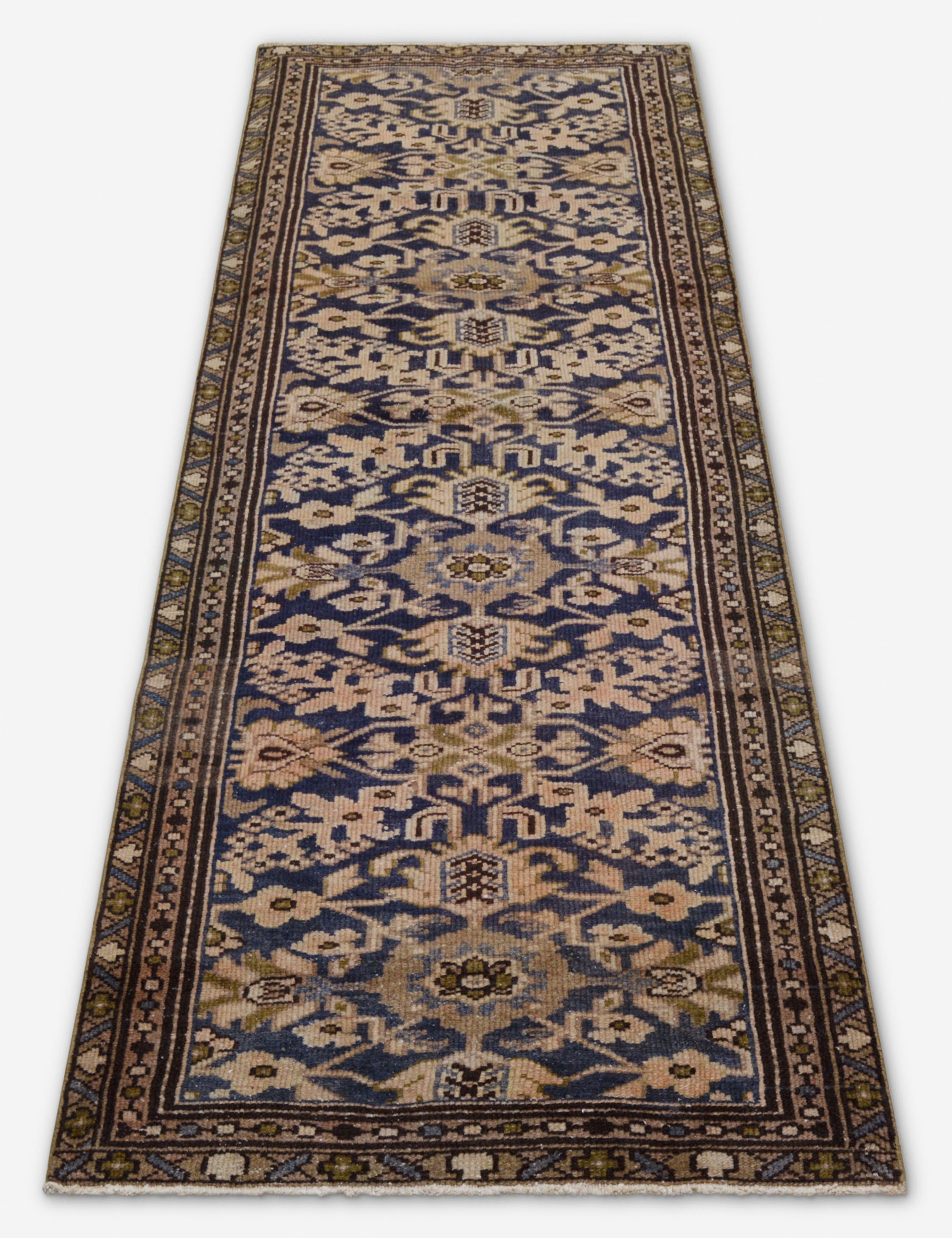 Lulu and Georgia - Vintage Turkish Hand - Knotted Wool Runner Rug No. 260, 2'10" x 9'3"