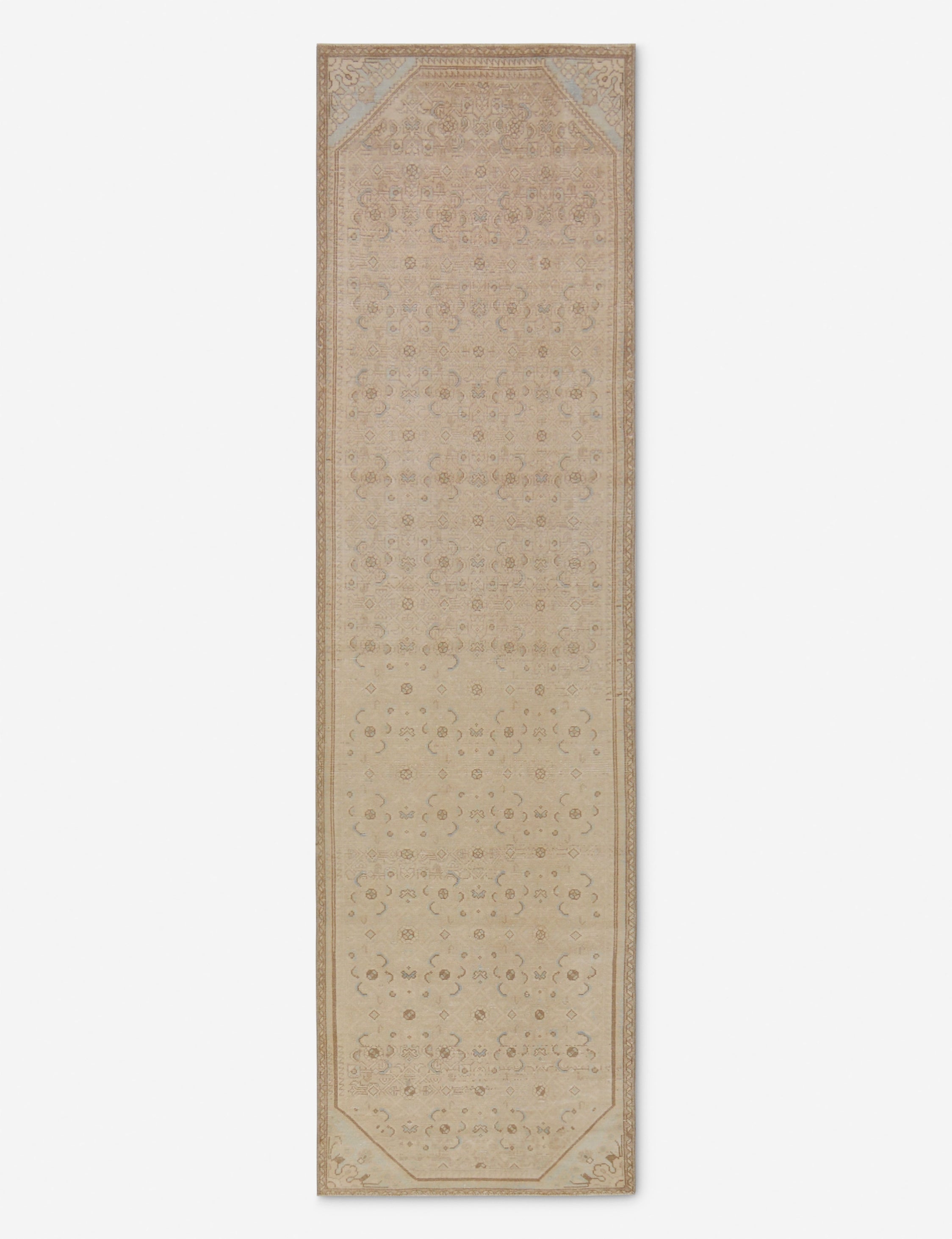 Lulu and Georgia - Vintage Turkish Hand - Knotted Wool Runner Rug No. 261, 2'7" x 9'4"