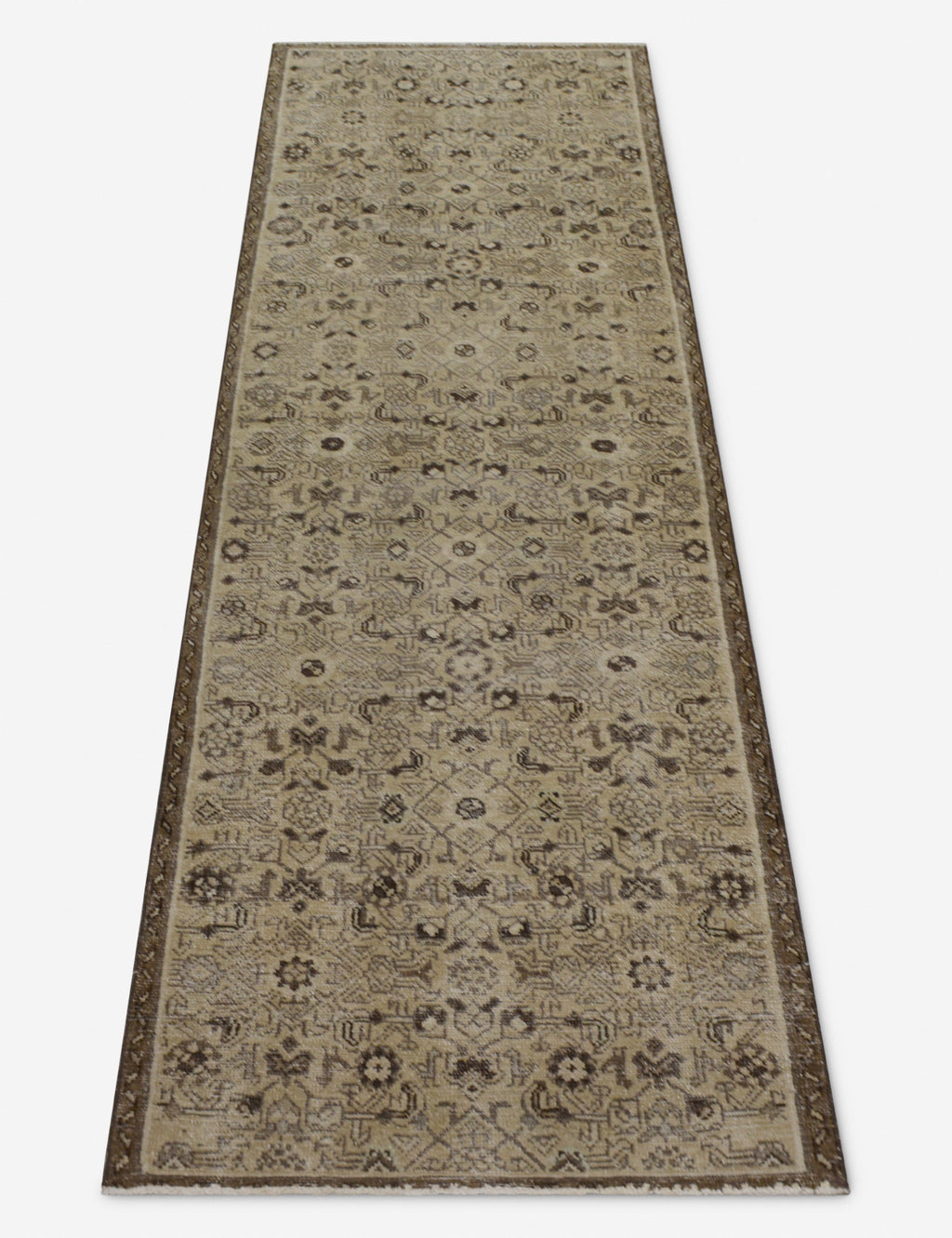 Lulu and Georgia - Vintage Turkish Hand - Knotted Wool Runner Rug No. 266, 2'8" x 8'8"