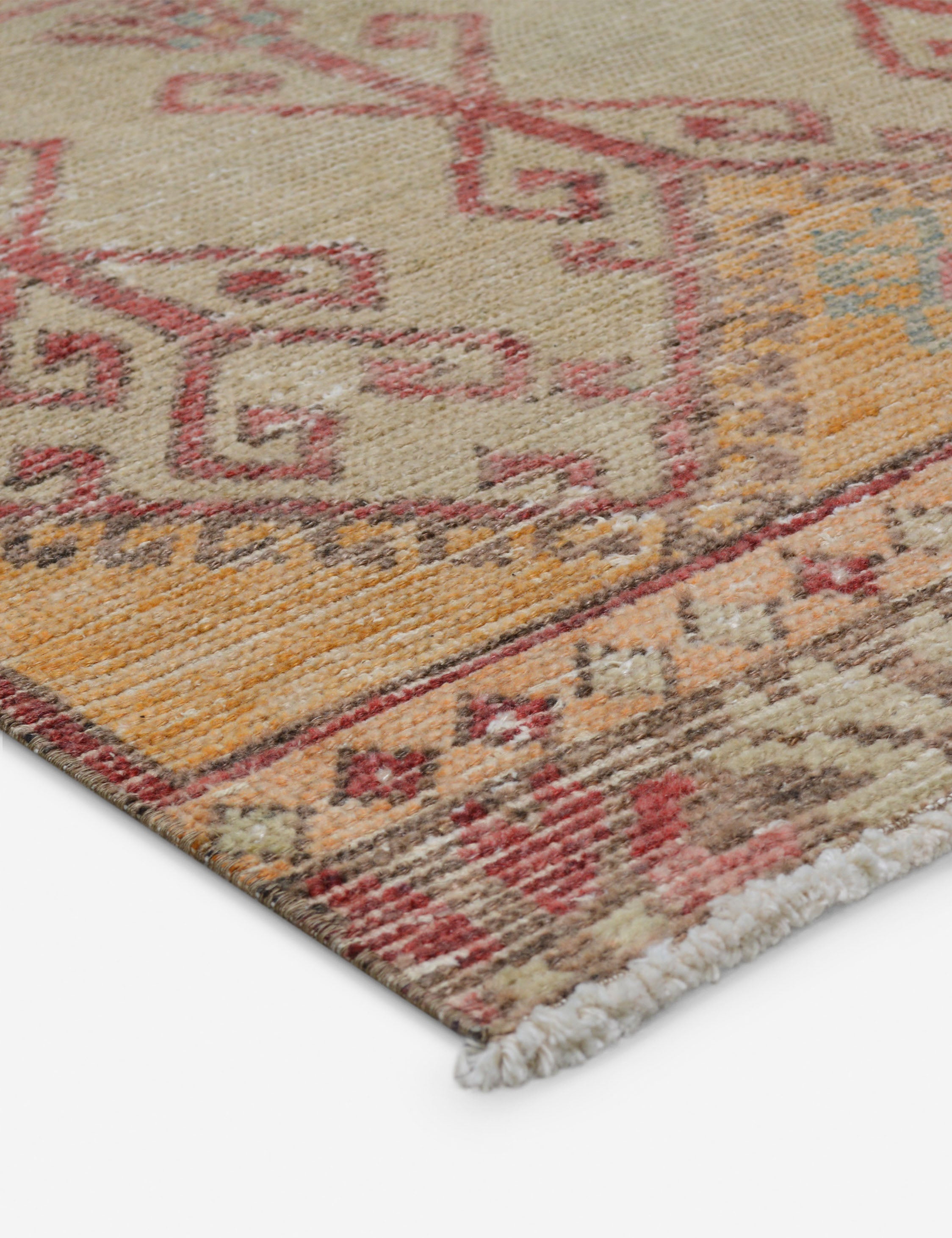 Lulu and Georgia - Vintage Turkish Hand - Knotted Wool Runner Rug No. 267, 3' x 11'8"