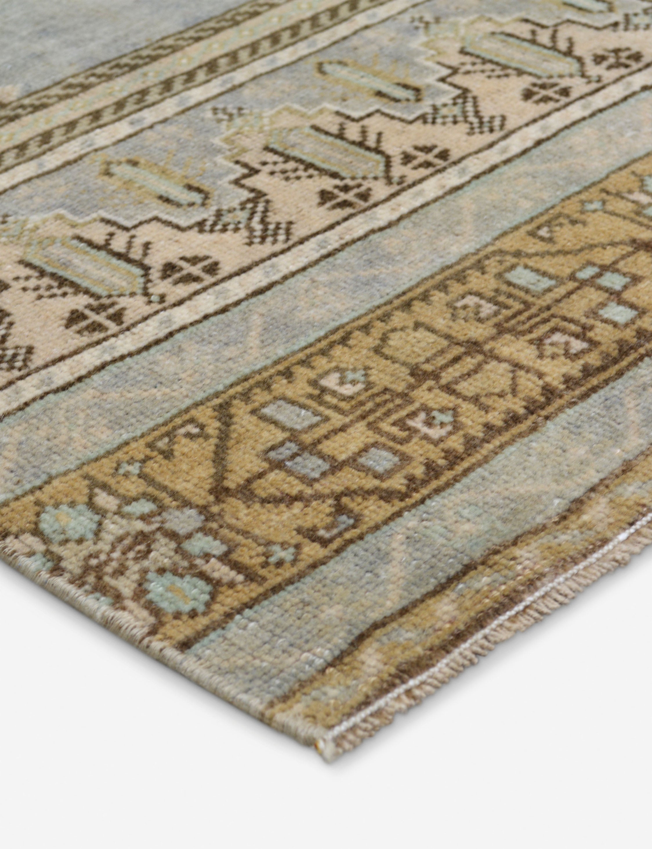 Lulu and Georgia - Vintage Turkish Hand - Knotted Wool Runner Rug No. 270, 3'2" x 8'6"