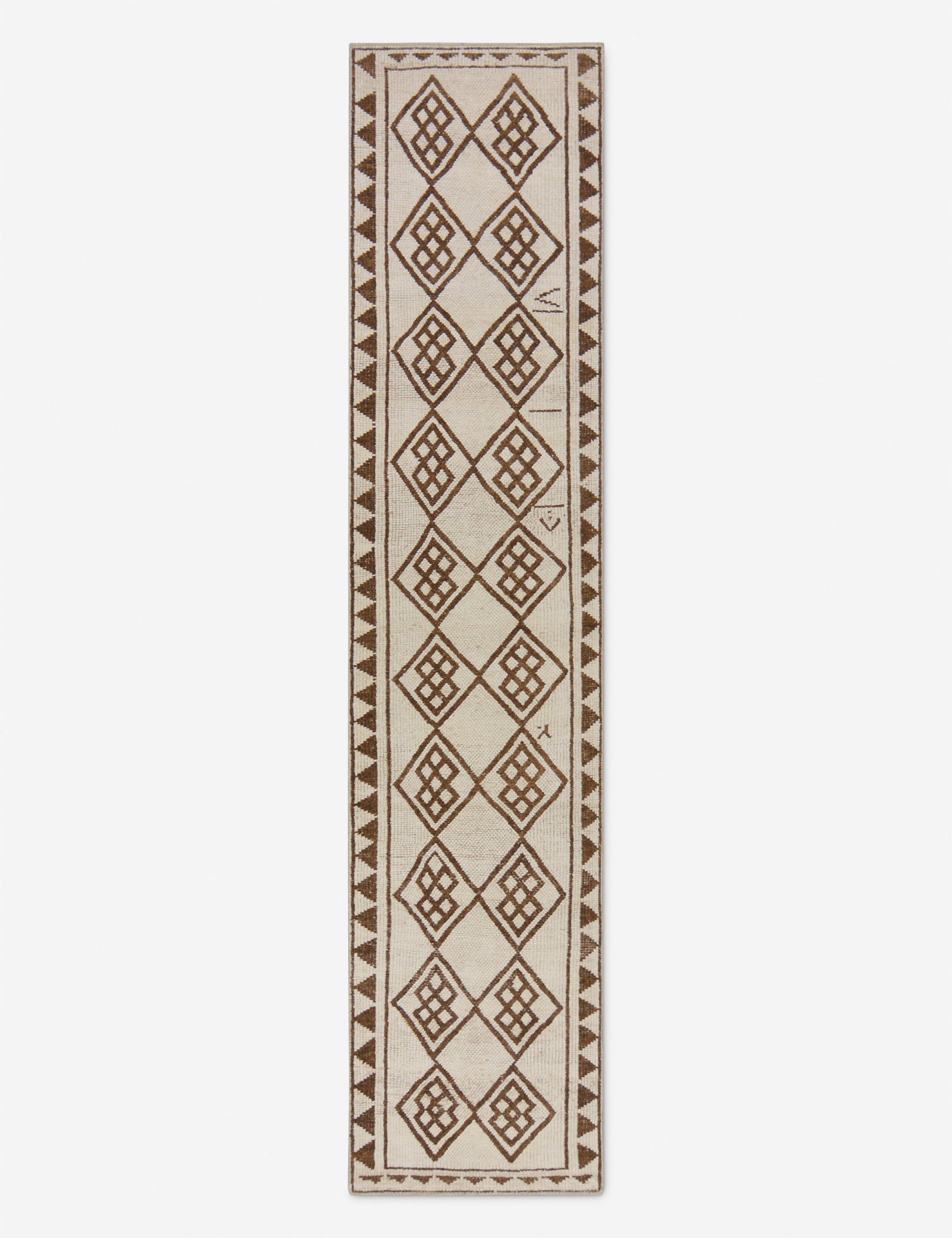 Lulu and Georgia - Vintage Turkish Hand - Knotted Wool Runner Rug No. 272, 2'7" x 11'4"