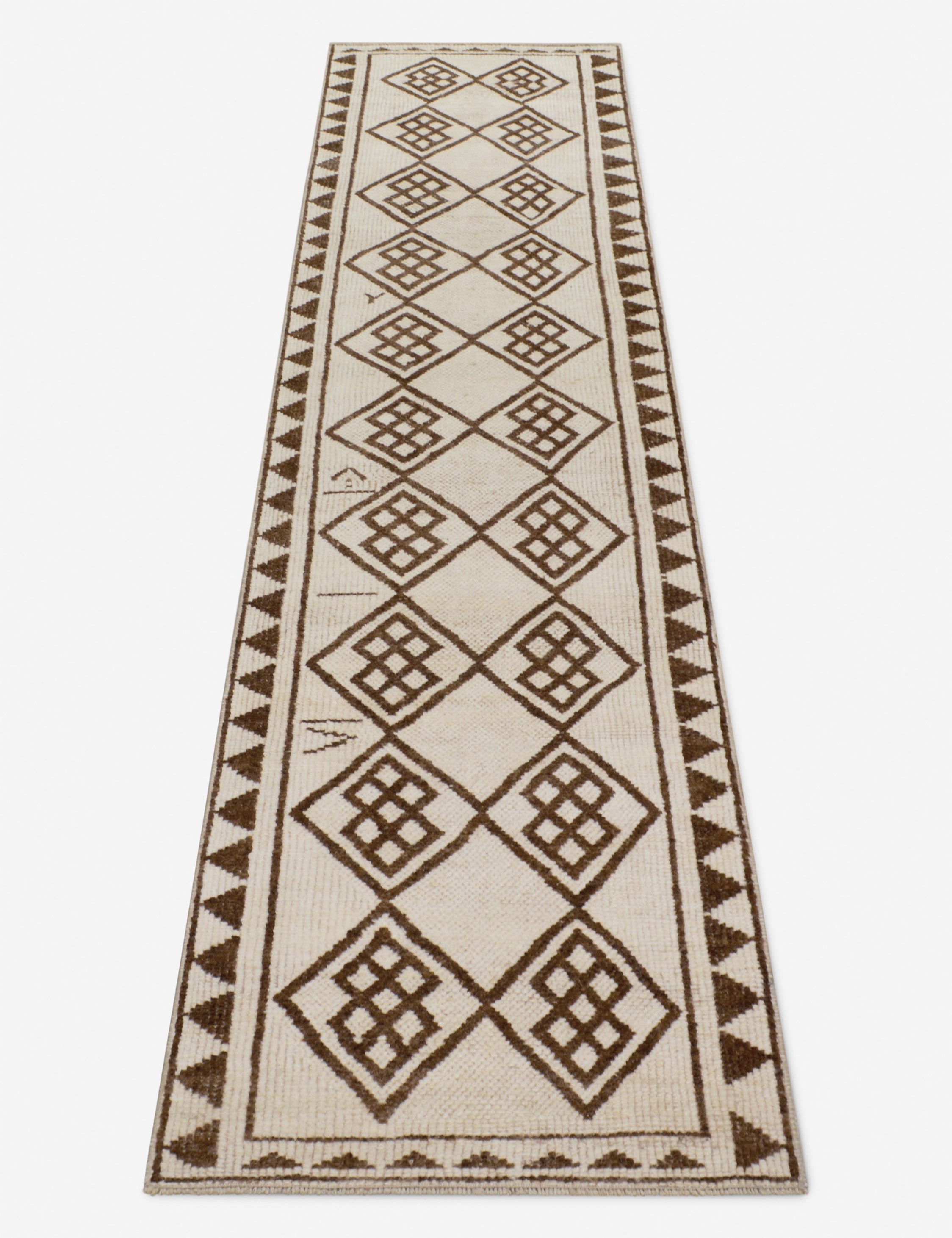 Lulu and Georgia - Vintage Turkish Hand - Knotted Wool Runner Rug No. 272, 2'7" x 11'4"