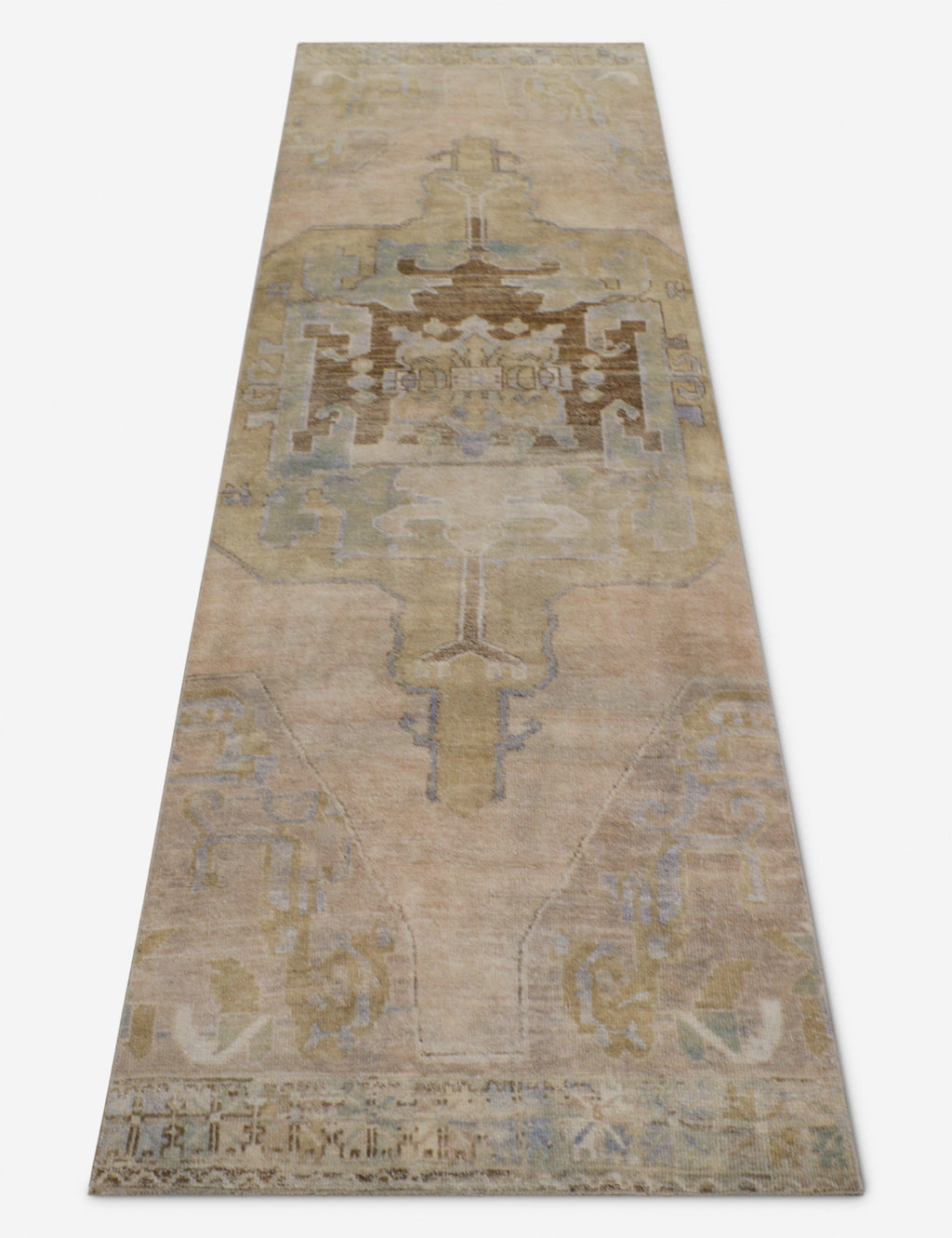 Lulu and Georgia - Vintage Turkish Hand - Knotted Wool Runner Rug No. 273, 3'1" x 11'5"