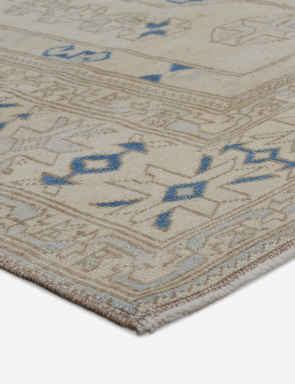 Lulu and Georgia - Vintage Turkish Hand - Knotted Wool Rug No. 413, 7'9" x 9'3