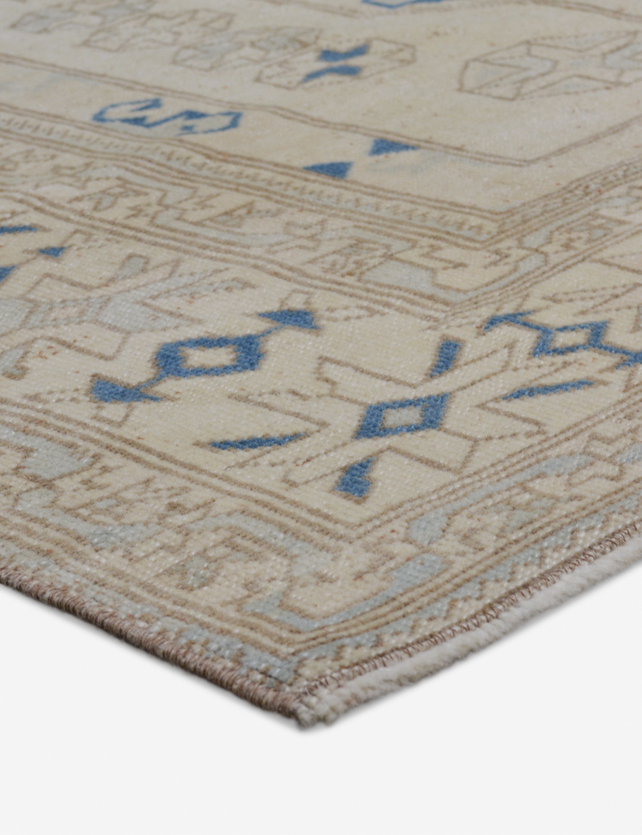Lulu and Georgia - Vintage Turkish Hand - Knotted Wool Rug No. 413, 7'9" x 9'3