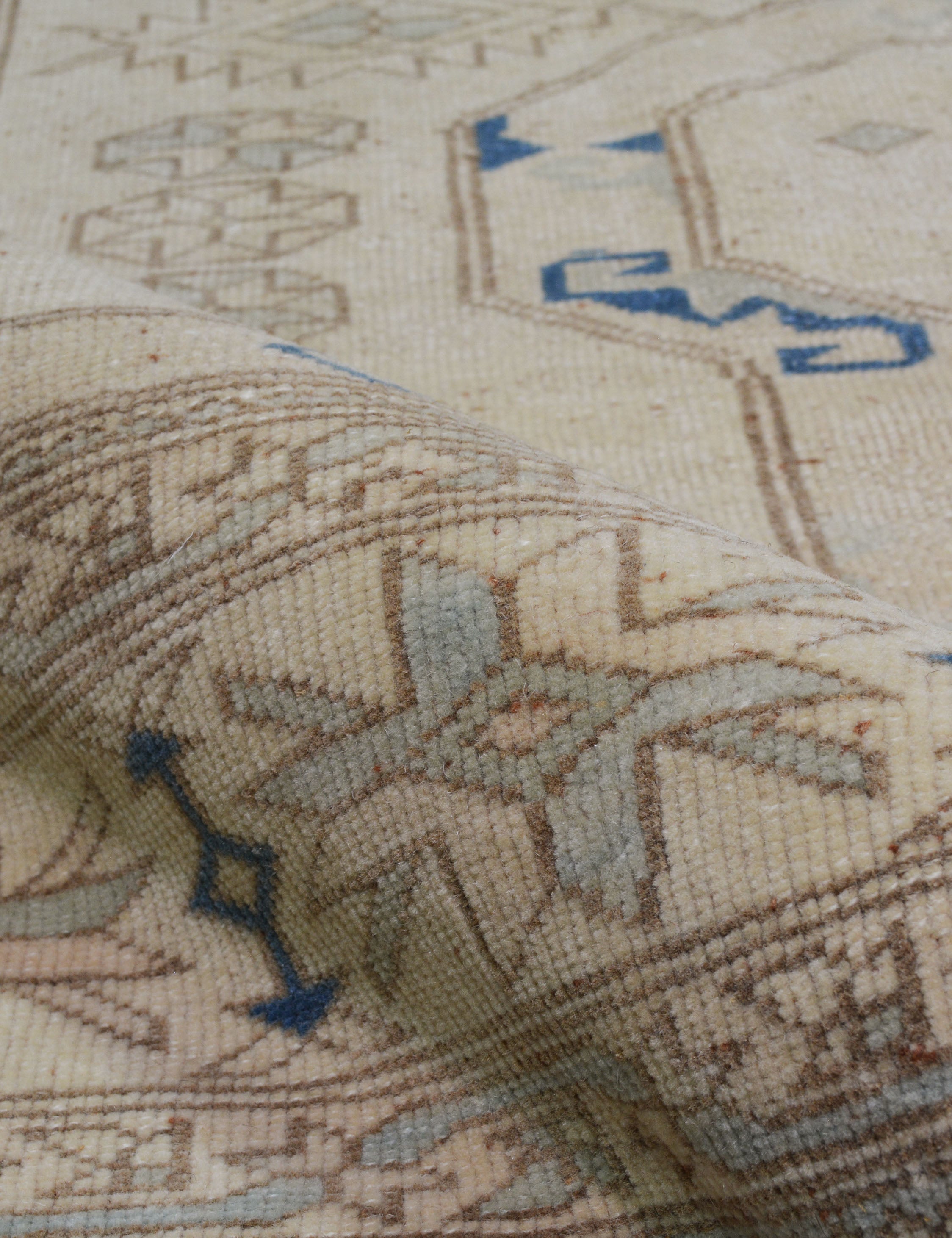 Lulu and Georgia - Vintage Turkish Hand - Knotted Wool Rug No. 413, 7'9" x 9'3