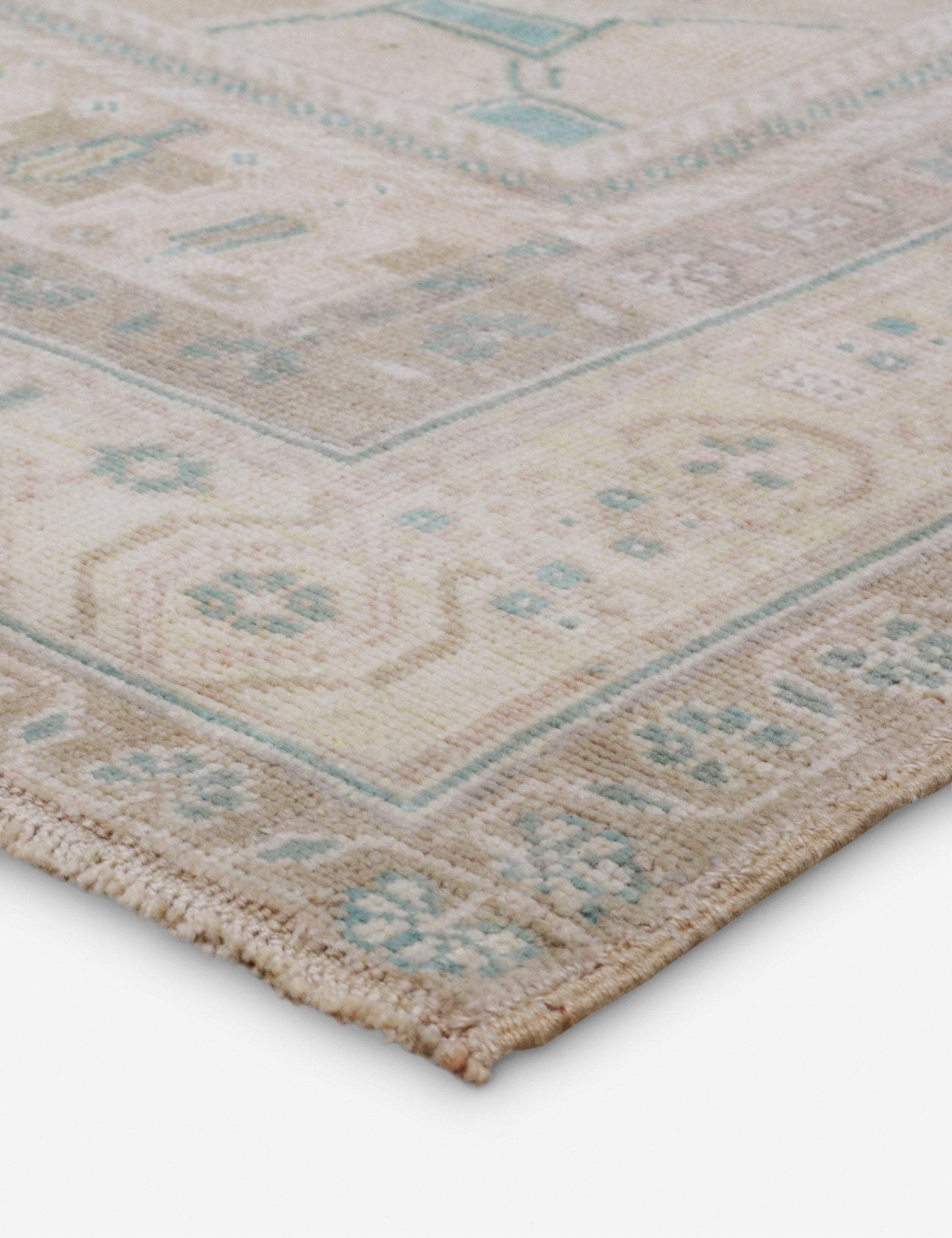 Lulu and Georgia - Vintage Turkish Hand - Knotted Wool Rug No. 416, 5'1" x 9'