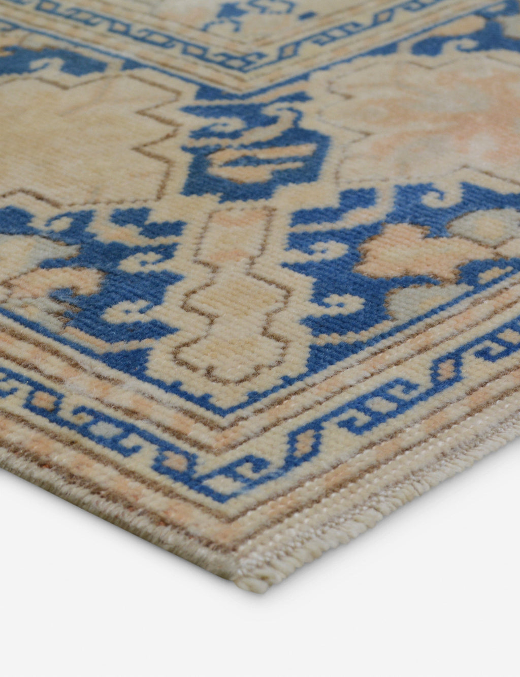 Lulu and Georgia - Vintage Turkish Hand - Knotted Wool Rug No. 425, 5' x 6'9"