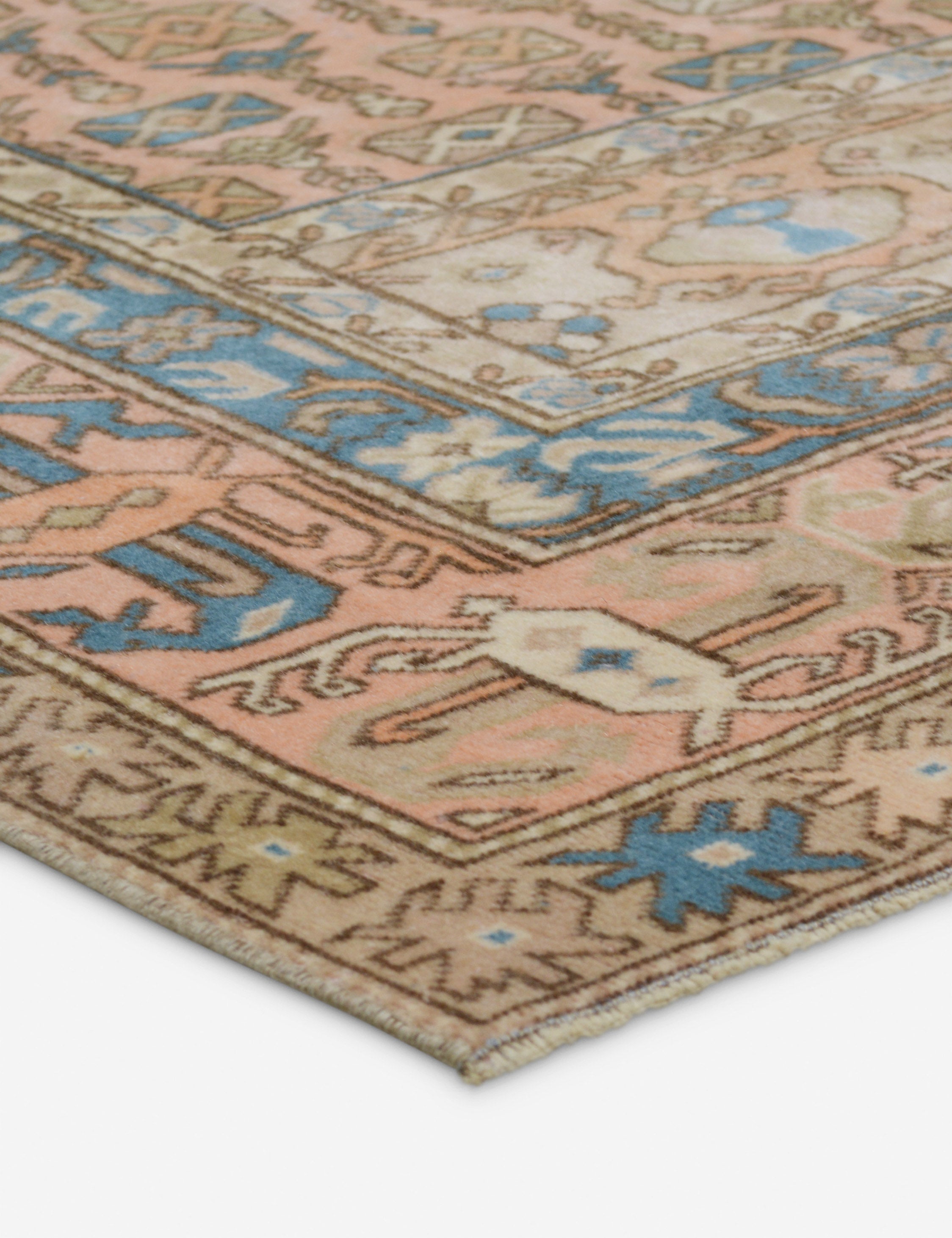 Lulu and Georgia - Vintage Turkish Hand - Knotted Wool Rug No. 419, 6'6" x 8'10"