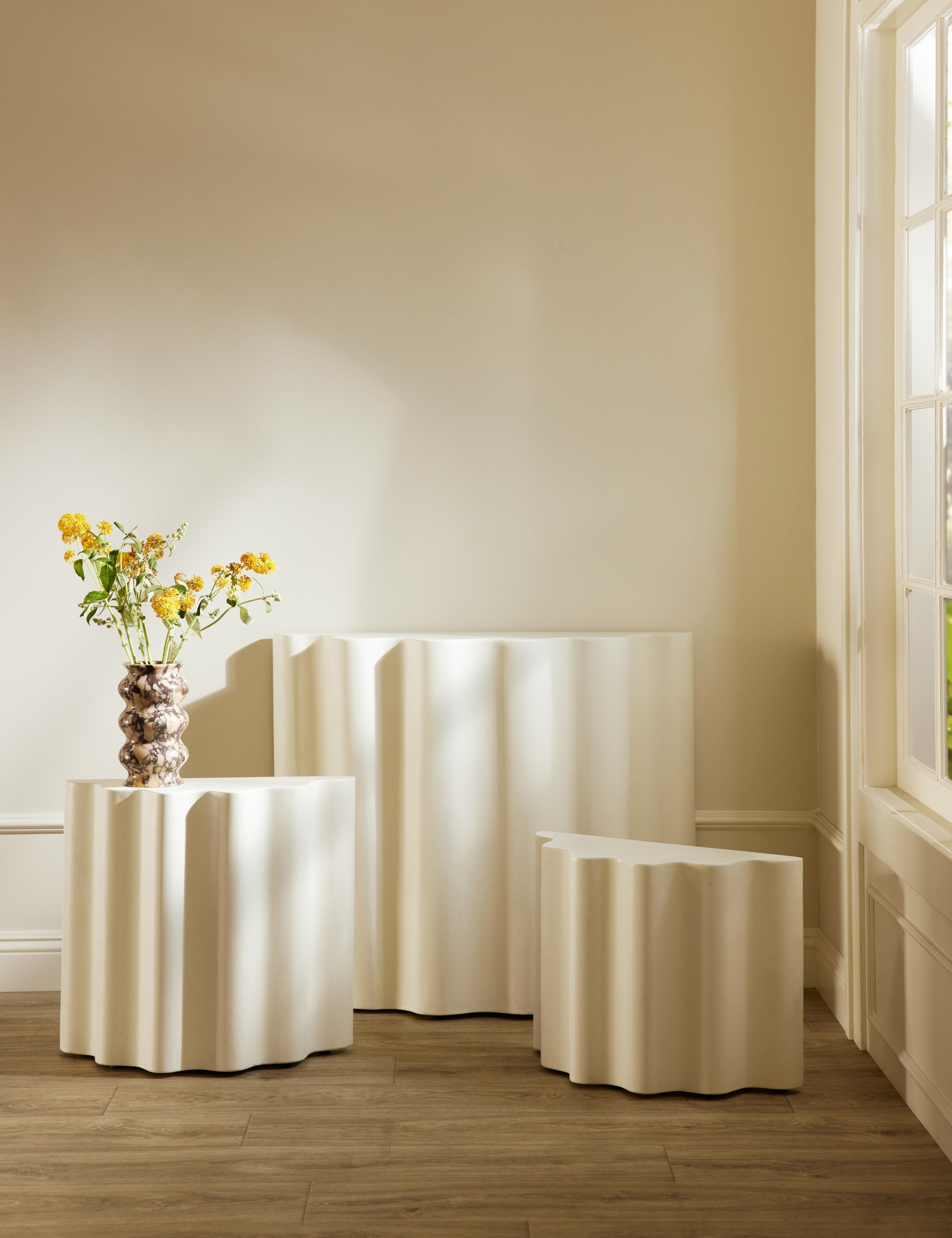 Lulu and Georgia - Lune Indoor / Outdoor Console Table by Lolly Lolly Ceramics