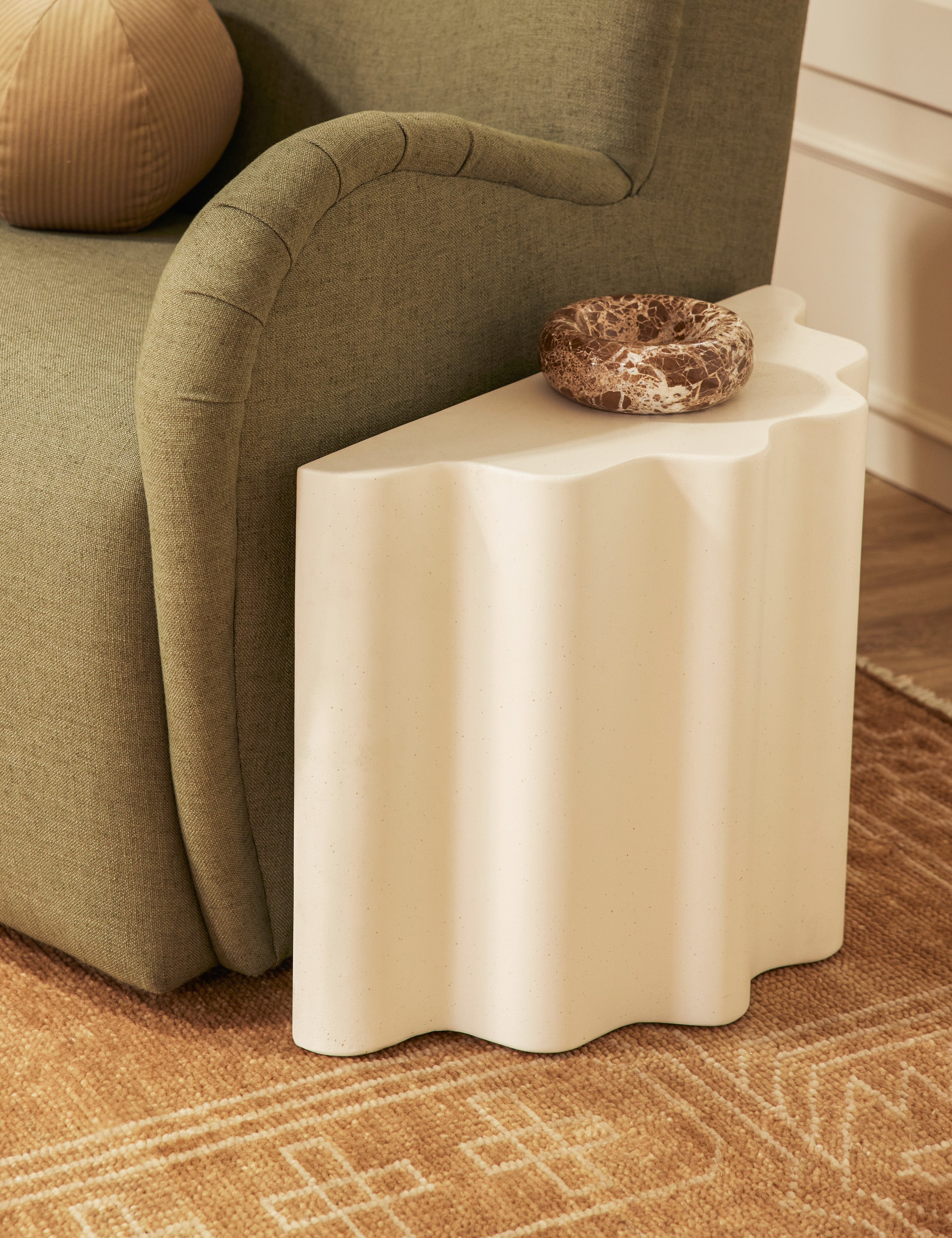 Lulu and Georgia - Lune Indoor / Outdoor Side Table by Lolly Lolly Ceramics