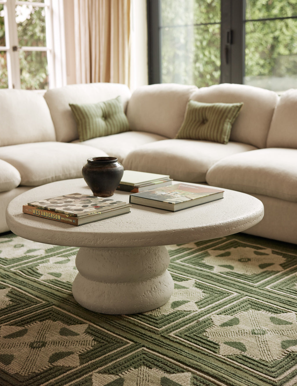 Lulu and Georgia - Hannu Indoor / Outdoor Round Coffee Table by Aimee Song