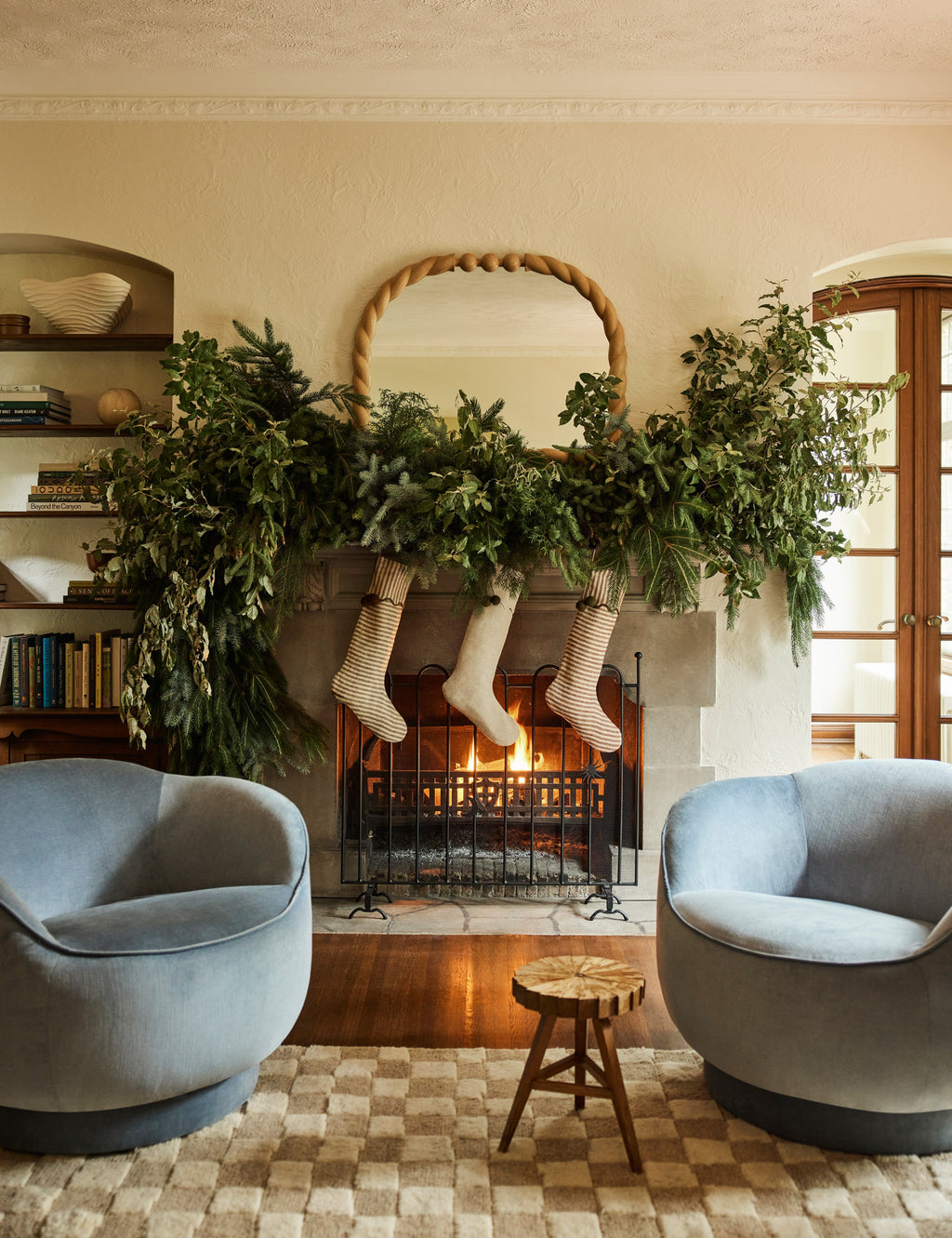 Lulu and Georgia - Braided Mantel Mirror by Sarah Sherman Samuel