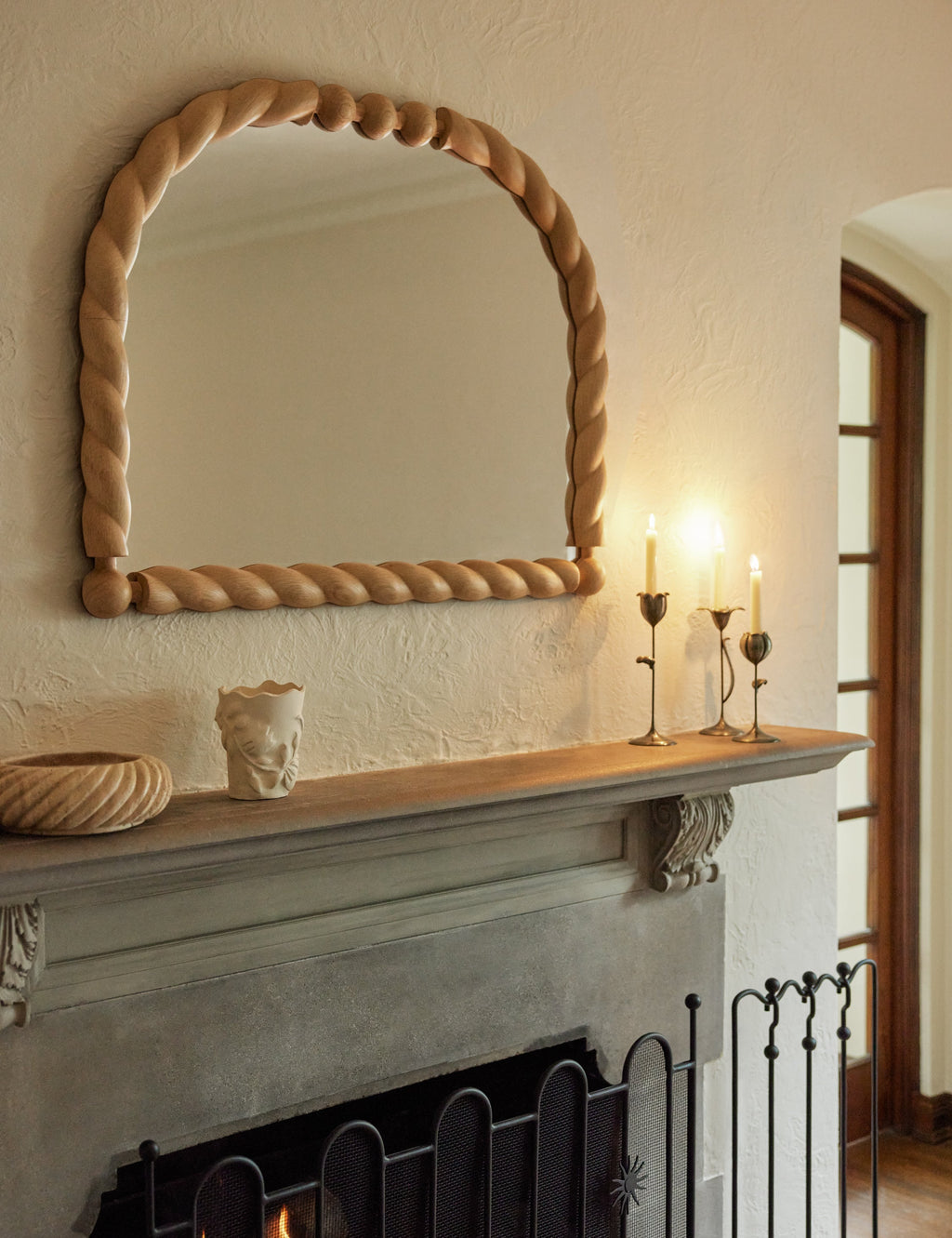 Lulu and Georgia - Braided Mantel Mirror by Sarah Sherman Samuel