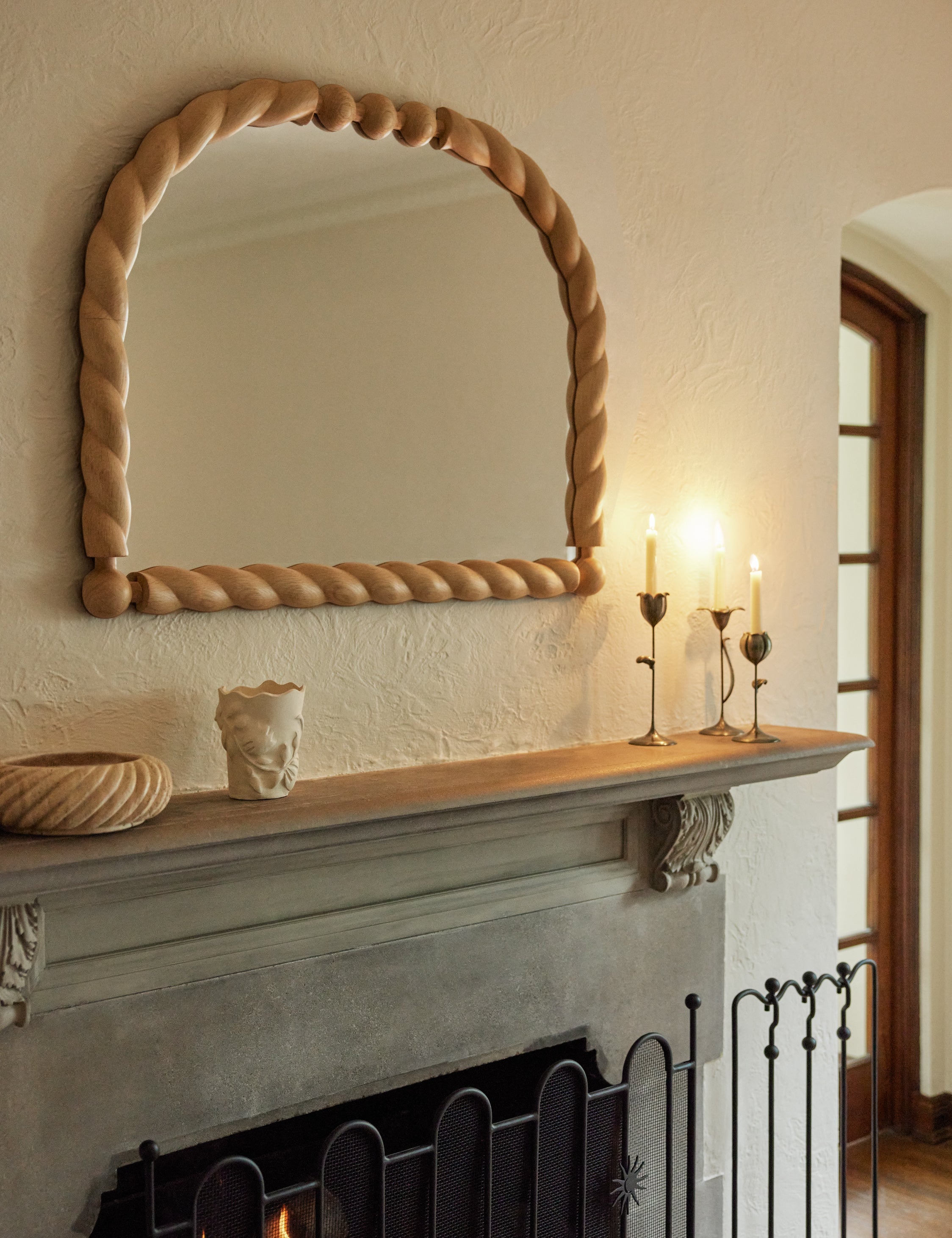 Lulu and Georgia - Braided Mantel Mirror by Sarah Sherman Samuel