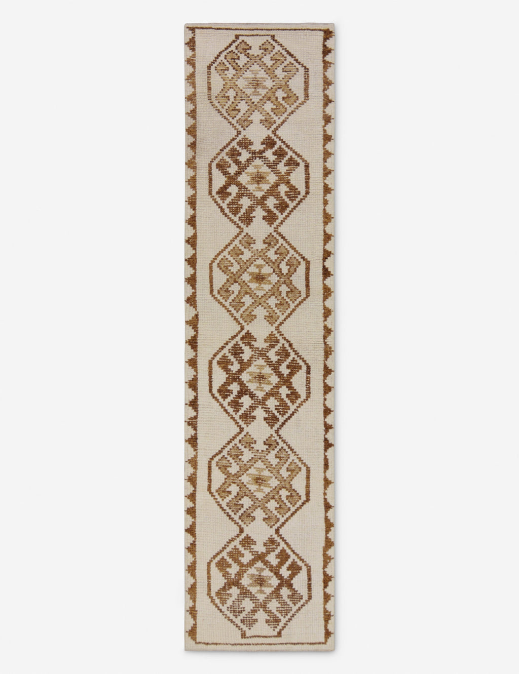Lulu and Georgia - Vintage Turkish Hand - Knotted Wool Runner Rug No. 252, 2'6" x 10'7"
