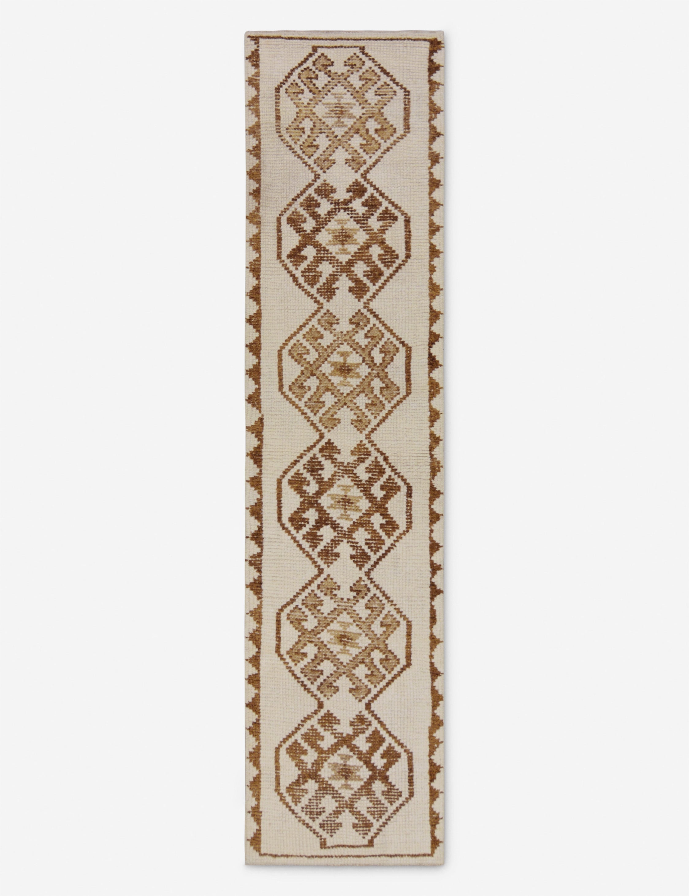 Lulu and Georgia - Vintage Turkish Hand - Knotted Wool Runner Rug No. 252, 2'6" x 10'7"