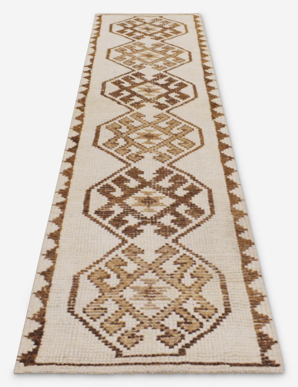 Lulu and Georgia - Vintage Turkish Hand - Knotted Wool Runner Rug No. 252, 2'6" x 10'7"