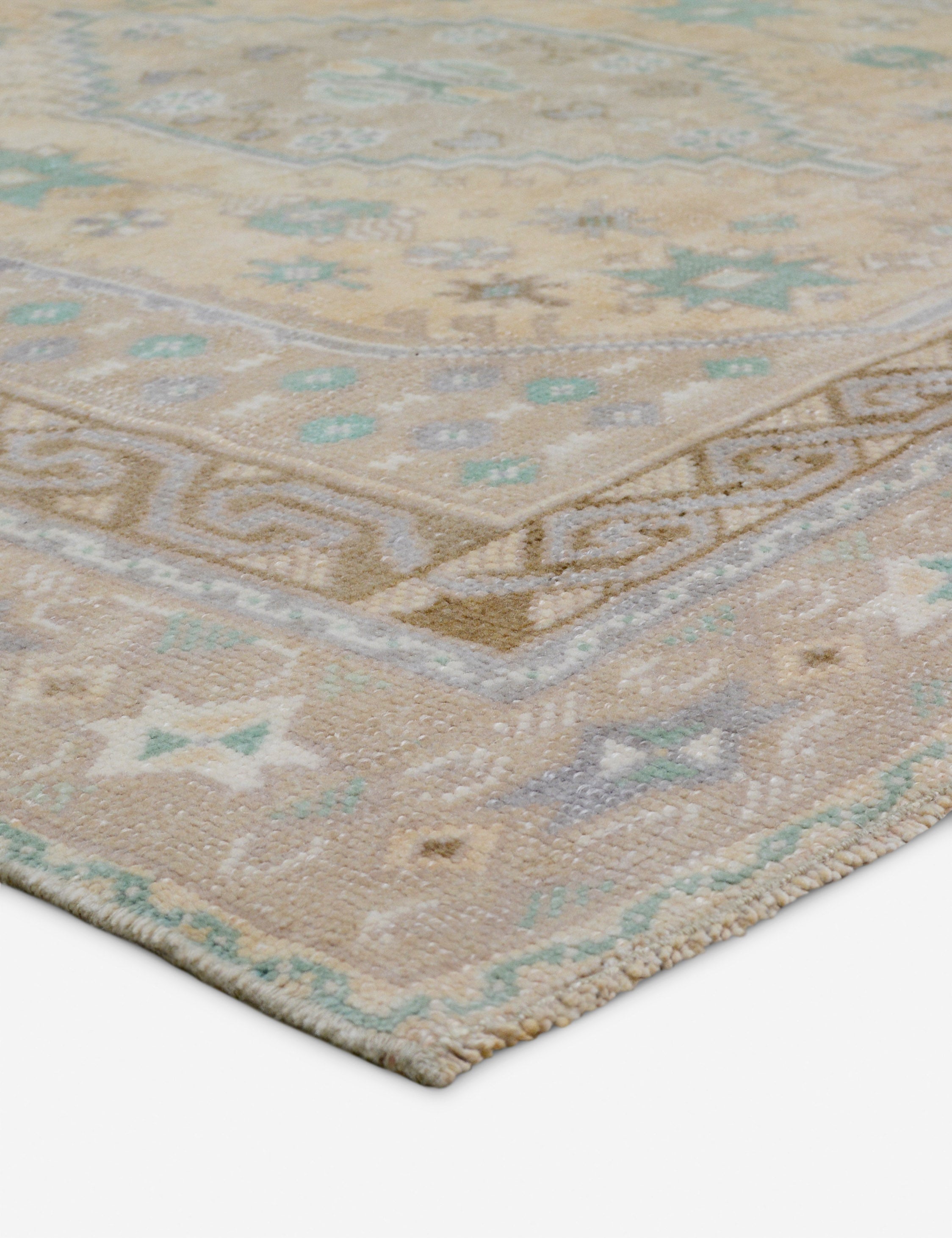 Lulu and Georgia - Vintage Turkish Hand - Knotted Wool Rug No. 428, 4'8" x 7'5"
