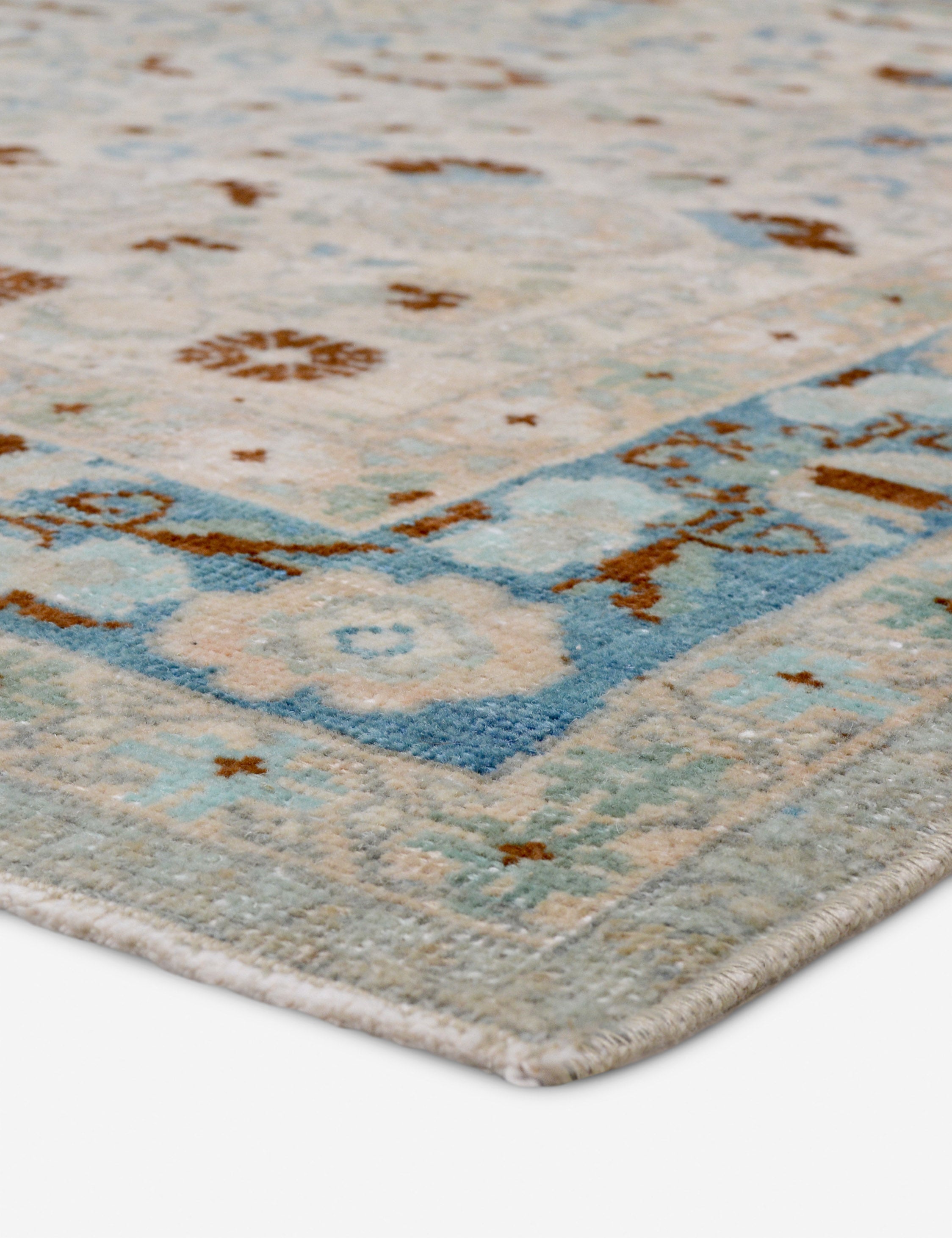 Lulu and Georgia - Vintage Turkish Hand - Knotted Wool Rug No. 427, 4'3" x 6'8"