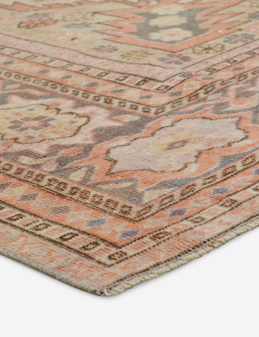 Lulu and Georgia - Vintage Turkish Hand - Knotted Wool Rug No. 414, 7' x 10'6"