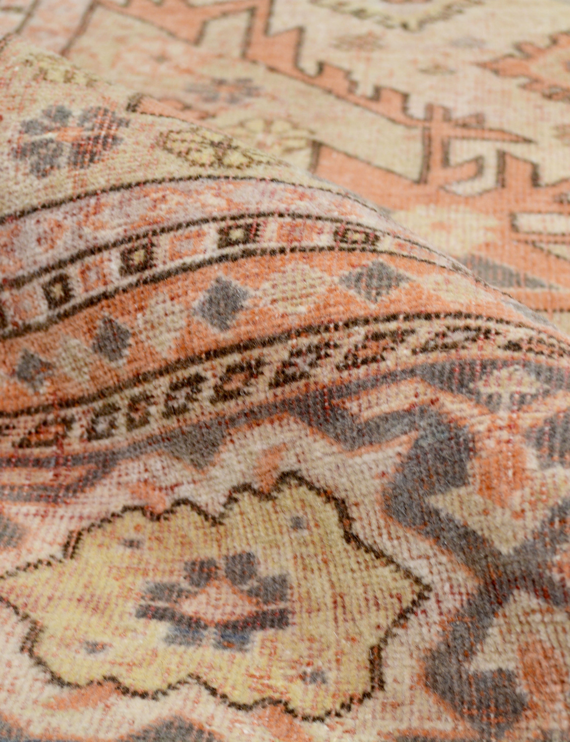 Lulu and Georgia - Vintage Turkish Hand - Knotted Wool Rug No. 414, 7' x 10'6"