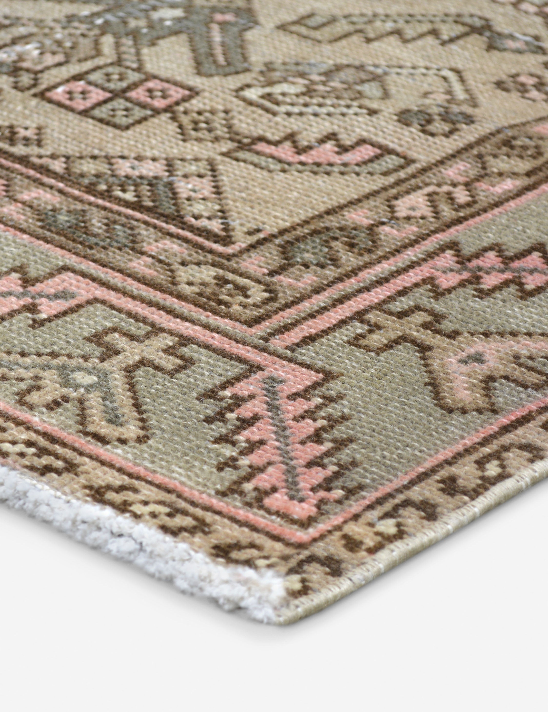 Lulu and Georgia - Vintage Turkish Hand - Knotted Wool Rug No. 430, 4'1" x 6'9"