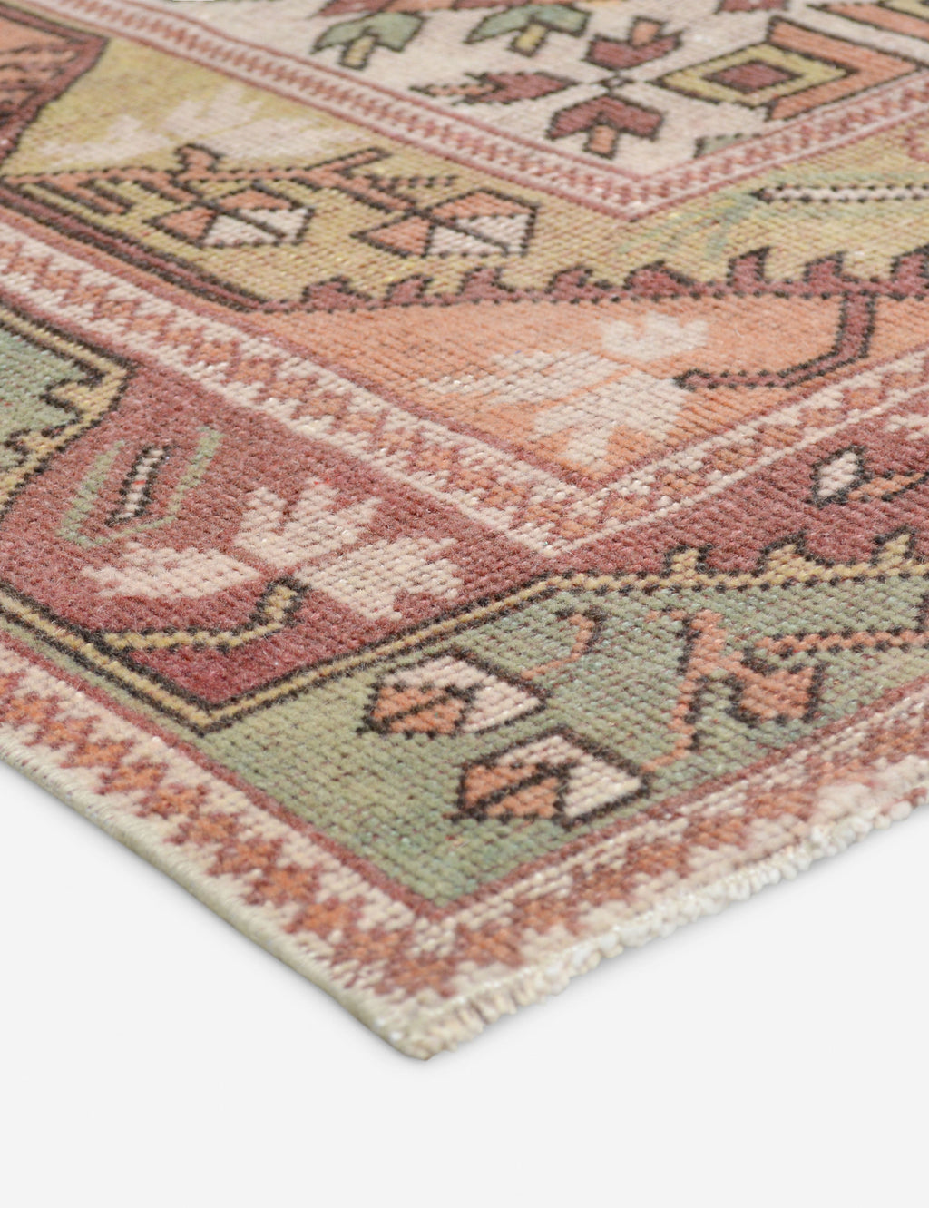 Lulu and Georgia - Vintage Turkish Hand - Knotted Wool Rug No. 437, 3'1" x 6'5"