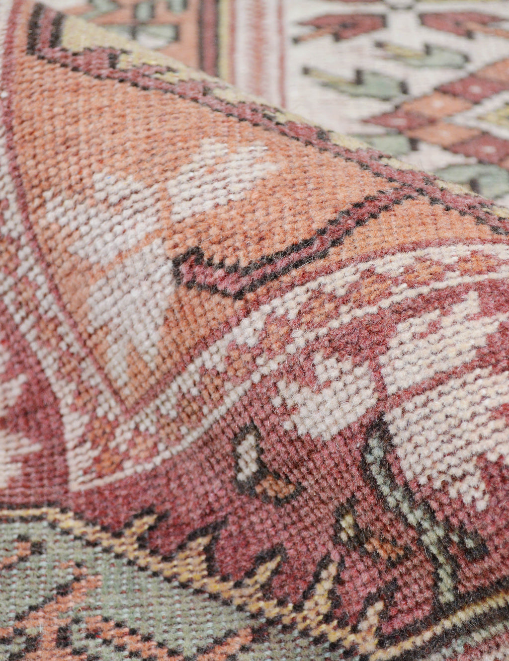 Lulu and Georgia - Vintage Turkish Hand - Knotted Wool Rug No. 437, 3'1" x 6'5"