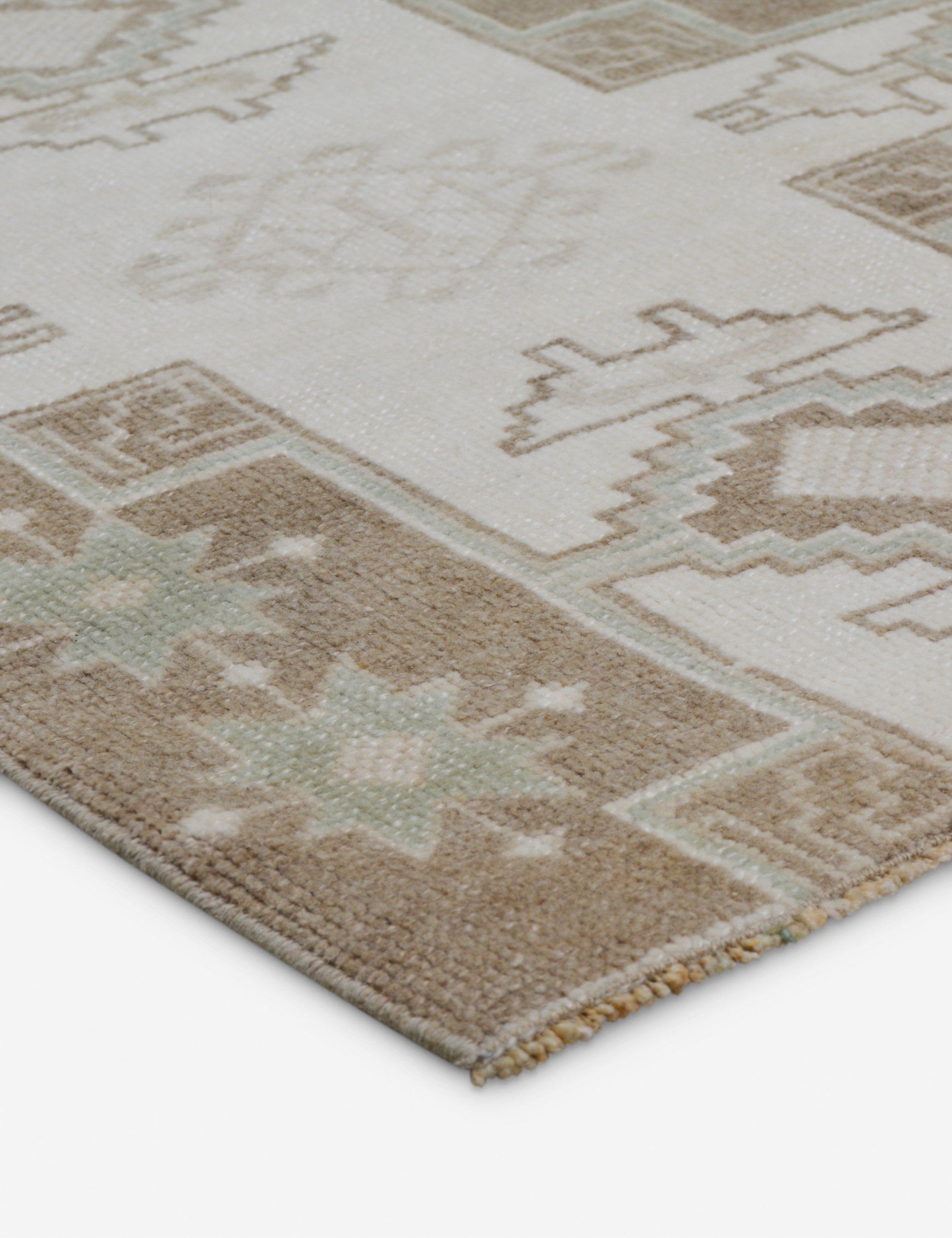 Lulu and Georgia - Vintage Turkish Hand - Knotted Wool Rug No. 436, 4' x 5'10"