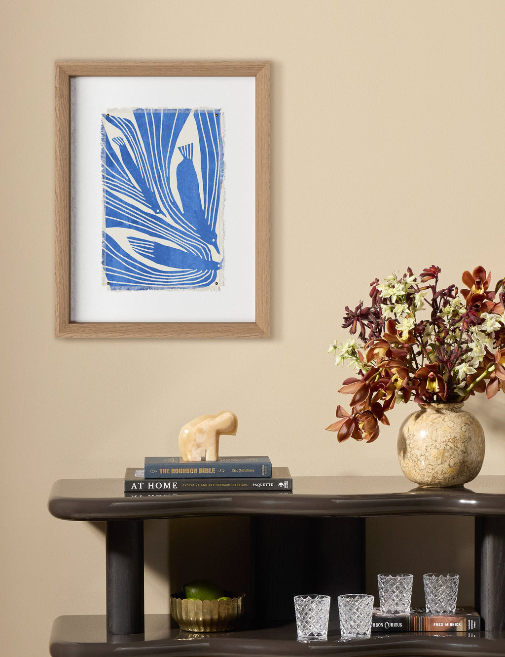 Lulu and Georgia - Avian Abstraction Flock Wall Art by Chloe Watts