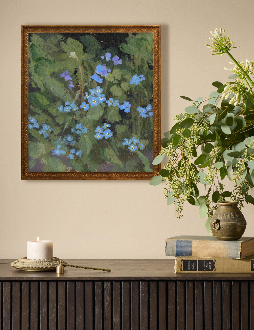 Lulu and Georgia - Forget Me Nots Wall Art by Brittany Smith