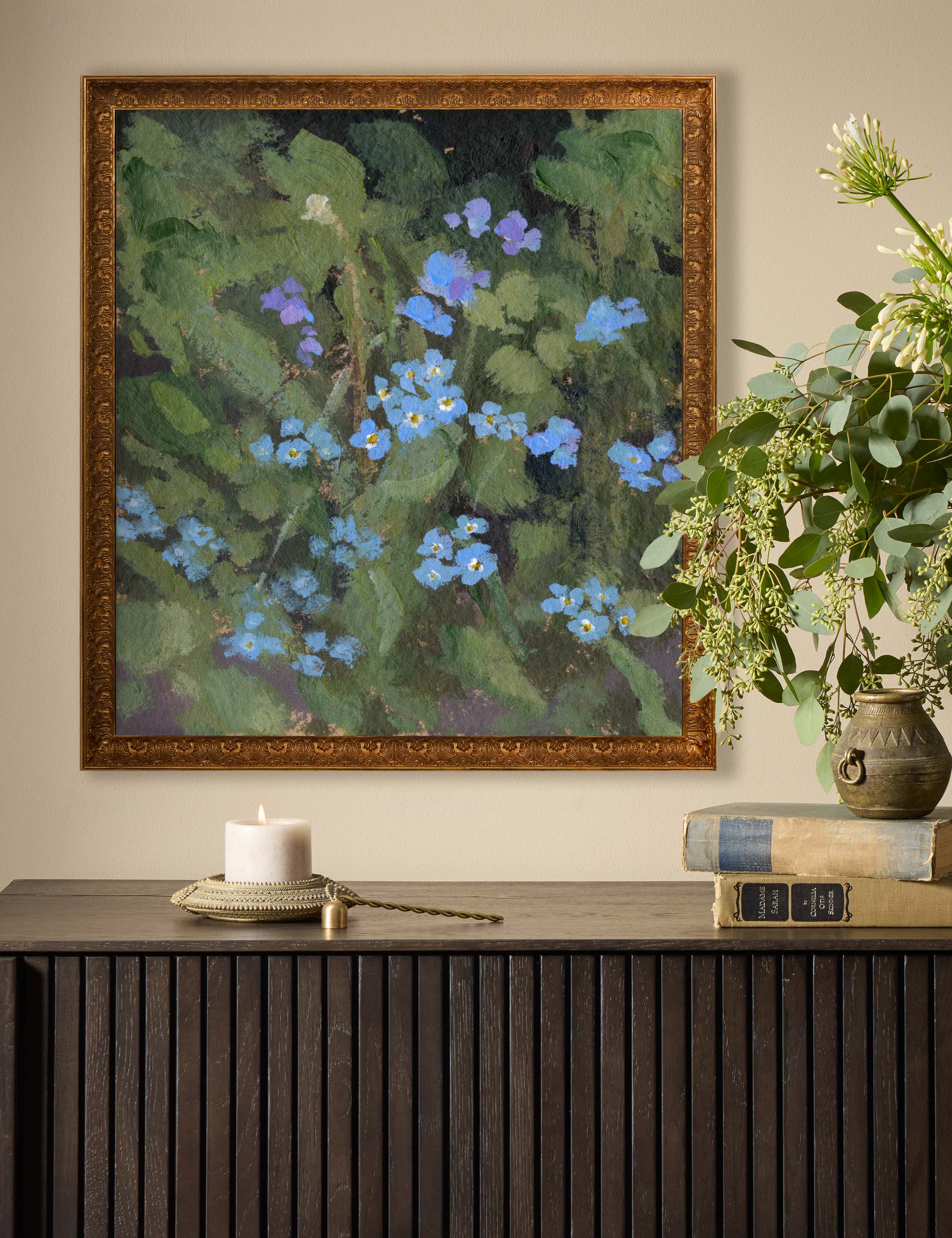 Lulu and Georgia - Forget Me Nots Wall Art by Brittany Smith