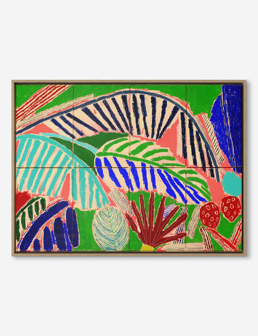 Lulu and Georgia - Leaves Wide Wall Art by Rosa Roberts