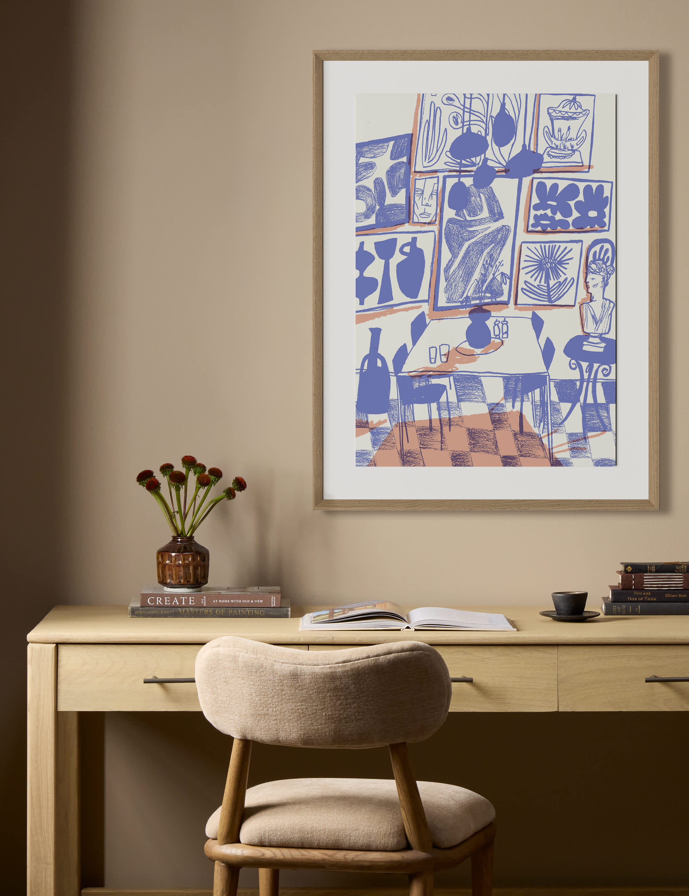 Lulu and Georgia - Home Block - Haven Wall Art by Chloe Watts