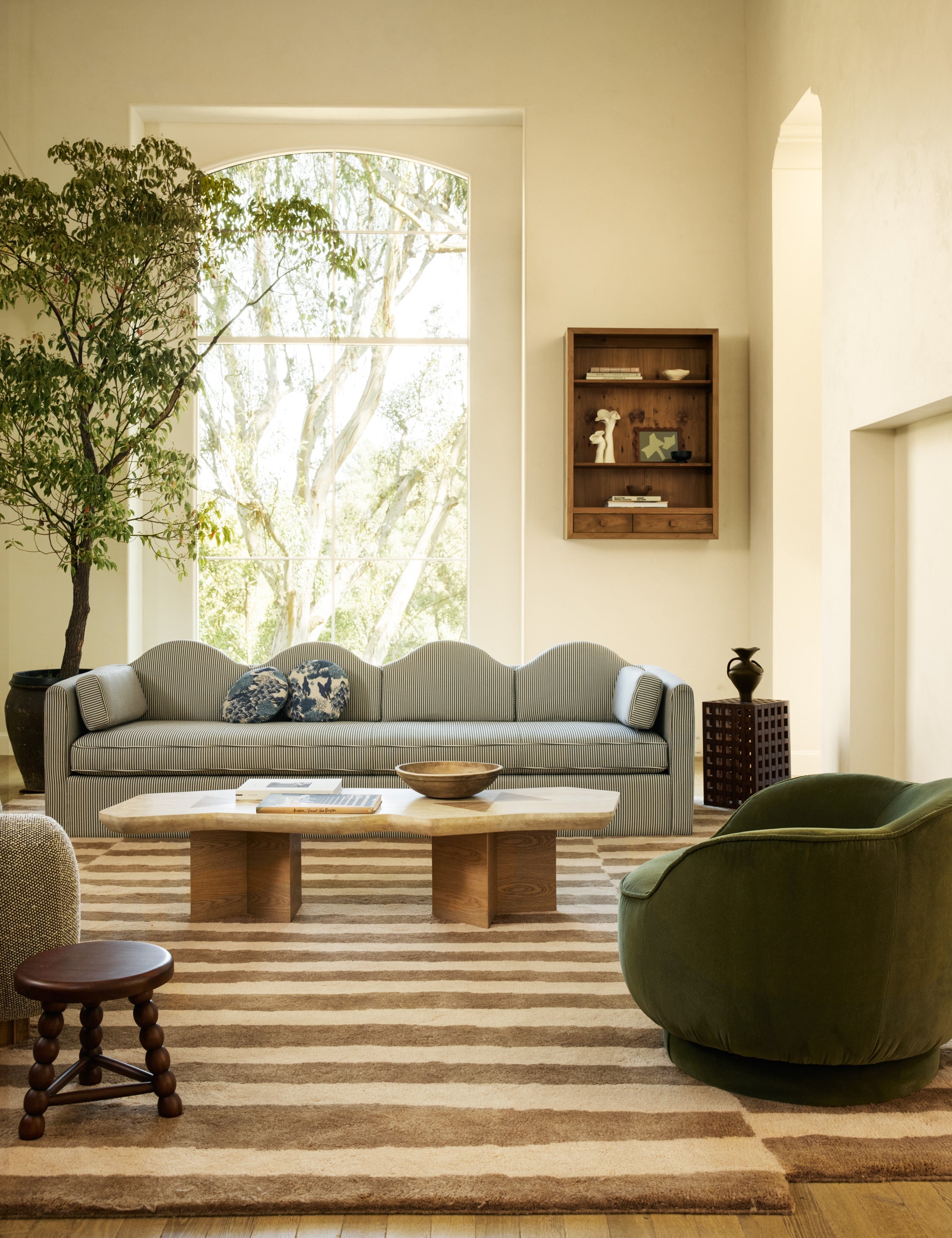 Lulu and Georgia - Fern Swivel Chair by Sarah Sherman Samuel