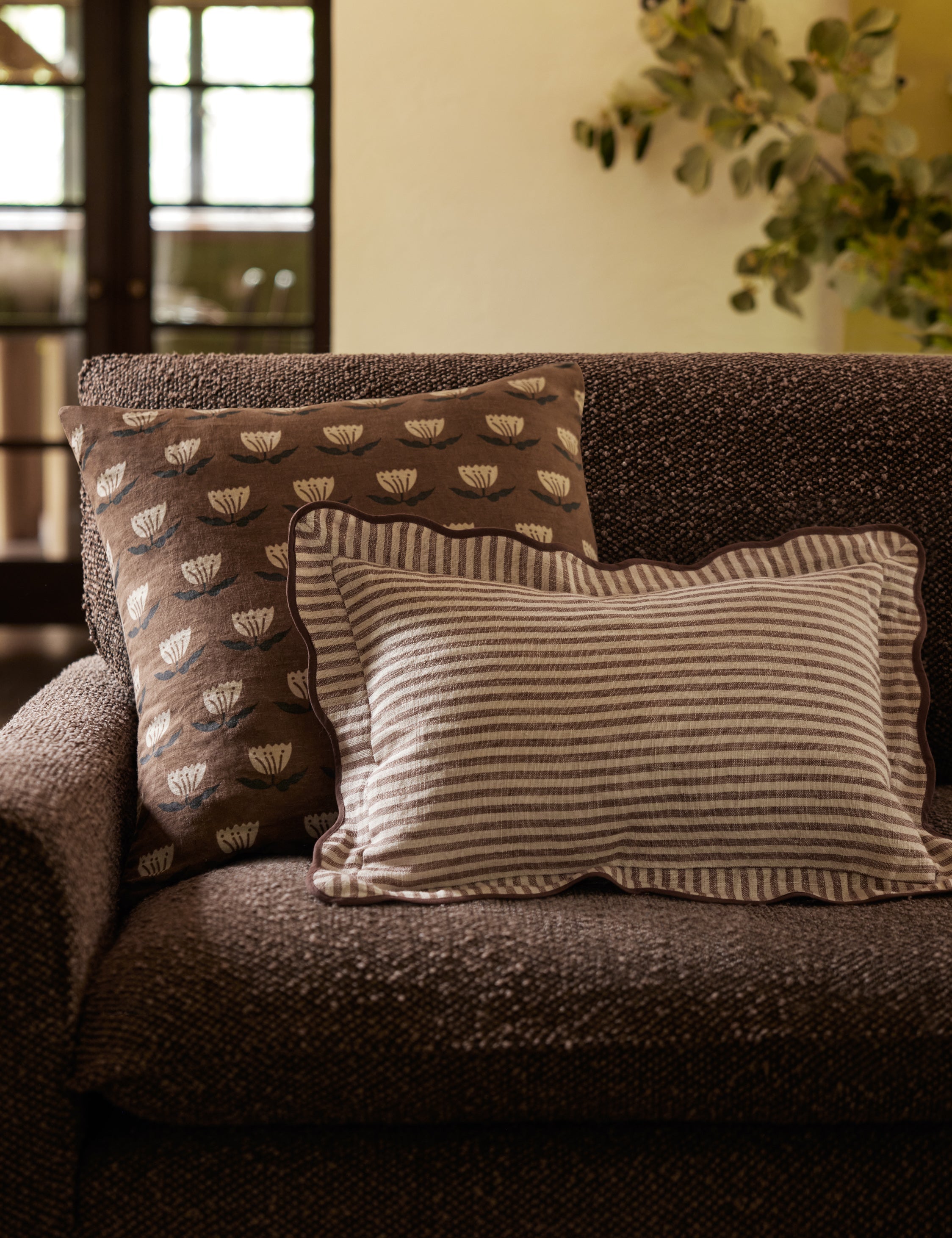 Lulu and Georgia - Janna Linen Pillow by Sarah Sherman Samuel