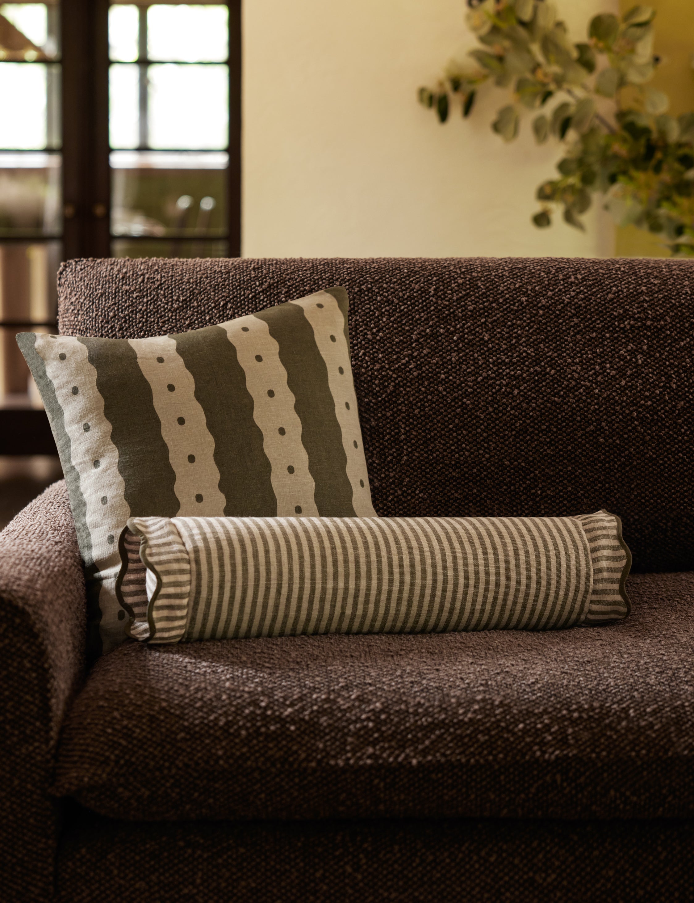 Lulu and Georgia - Lanie Linen Bolster Pillow by Sarah Sherman Samuel