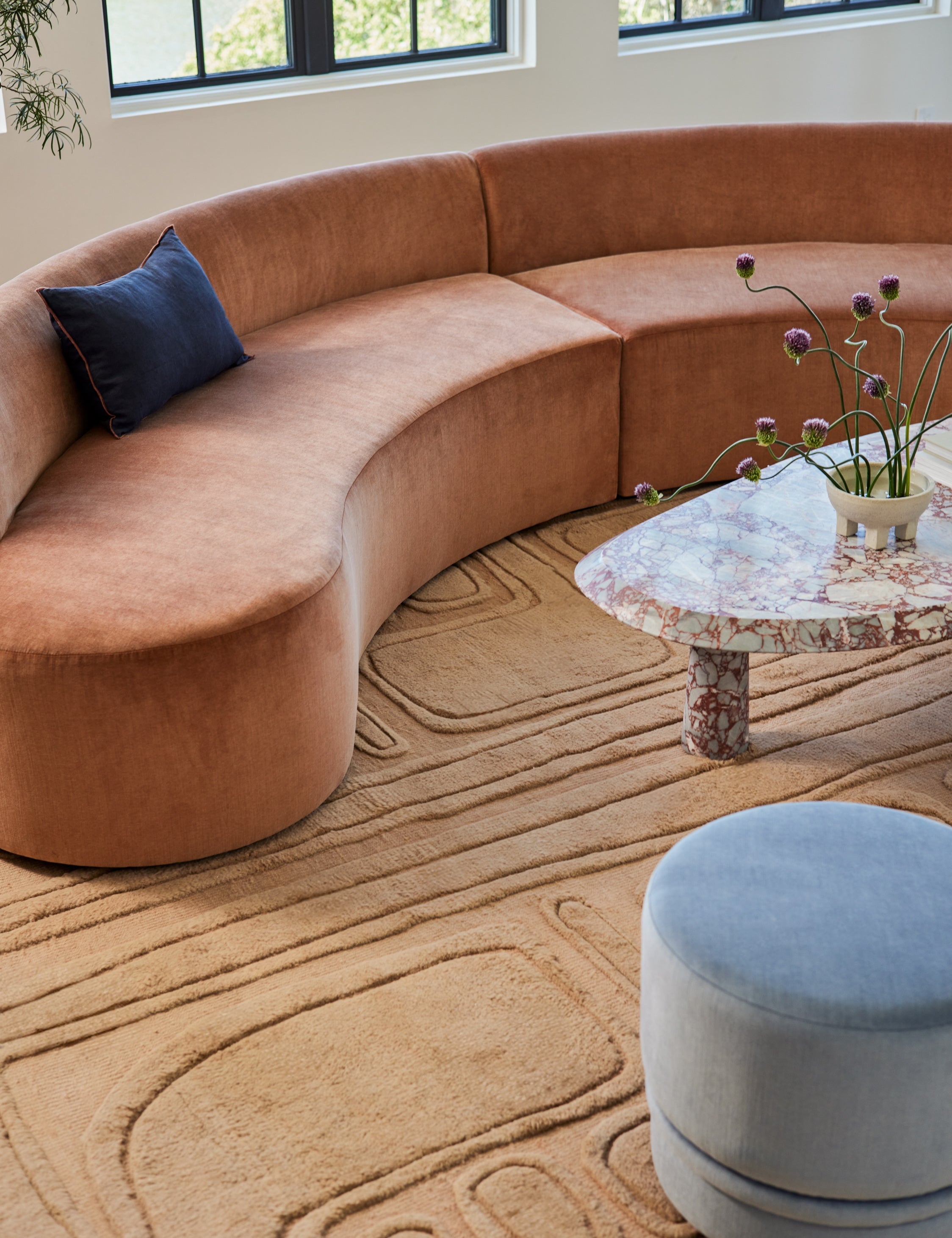 Lulu and Georgia - Bosa Rug Swatch 12" x 12"