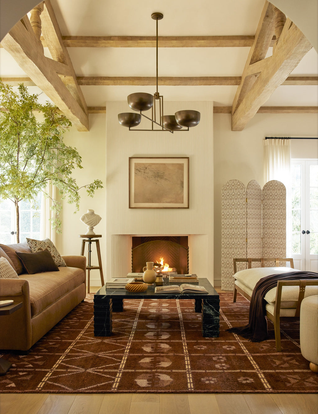 Lulu and Georgia - Topia Fireplace Screen by Ginny Macdonald