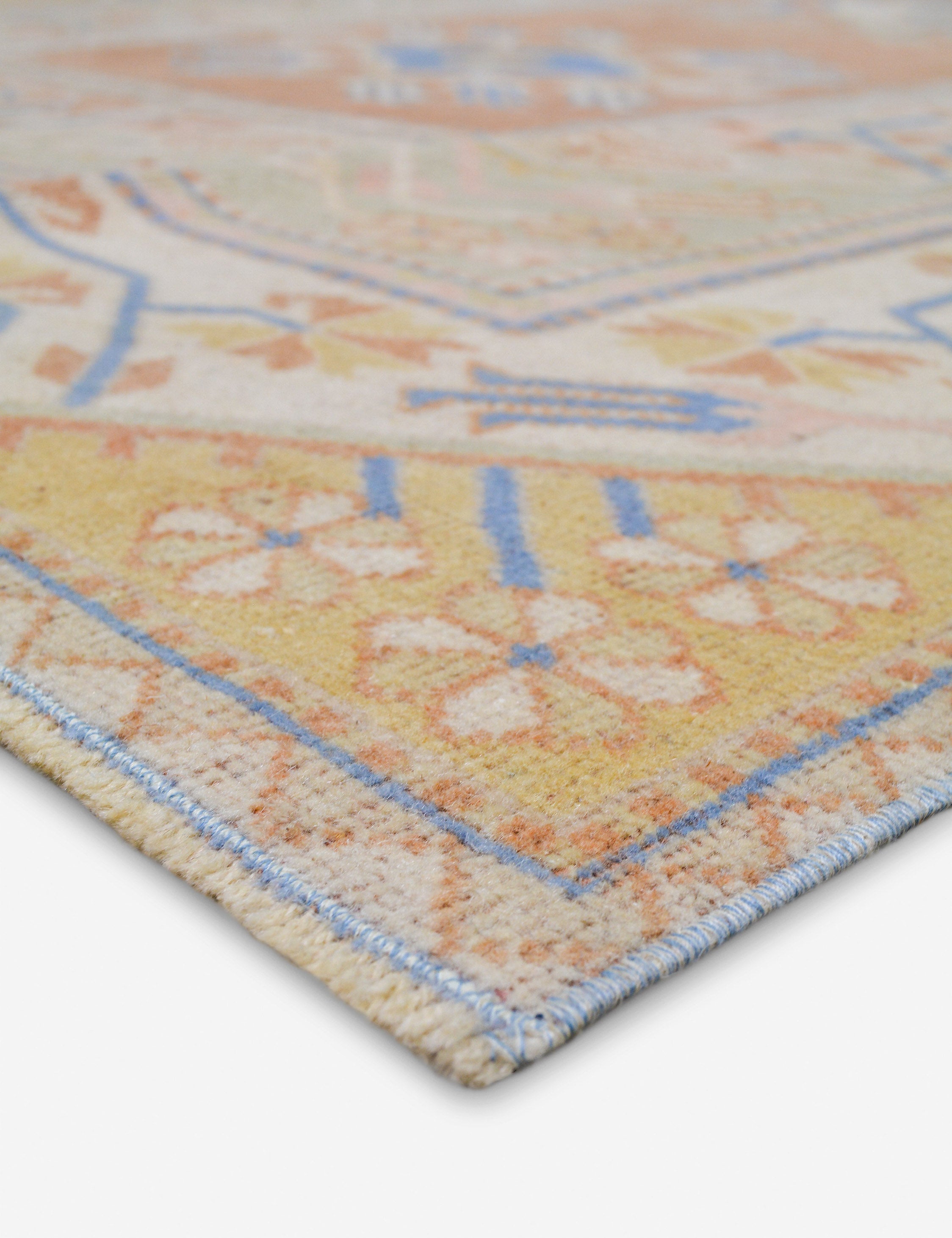 Lulu and Georgia - Vintage Turkish Hand - Knotted Wool Rug No. 466, 5' x 8' 2"