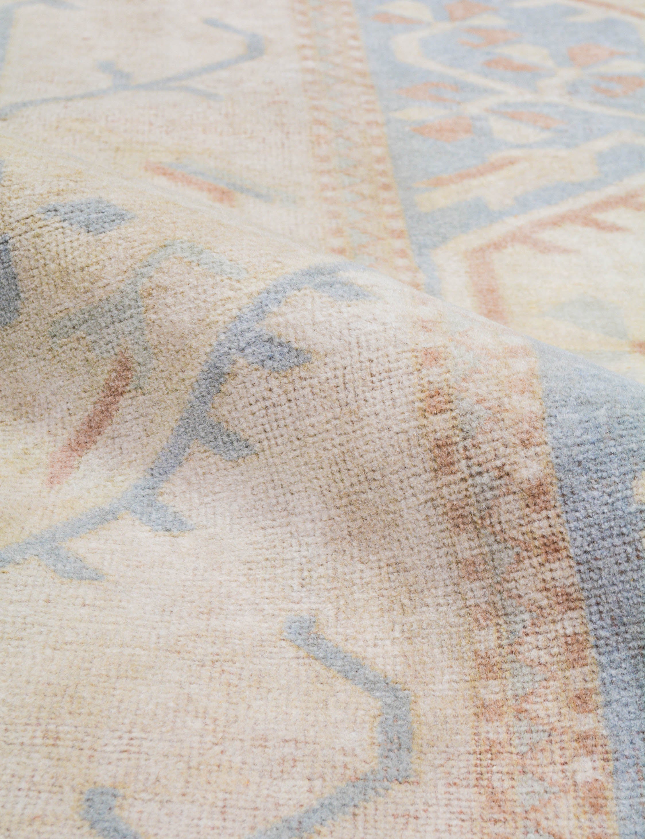Lulu and Georgia - Vintage Turkish Hand - Knotted Wool Rug No. 467, 6' 4" x 9'