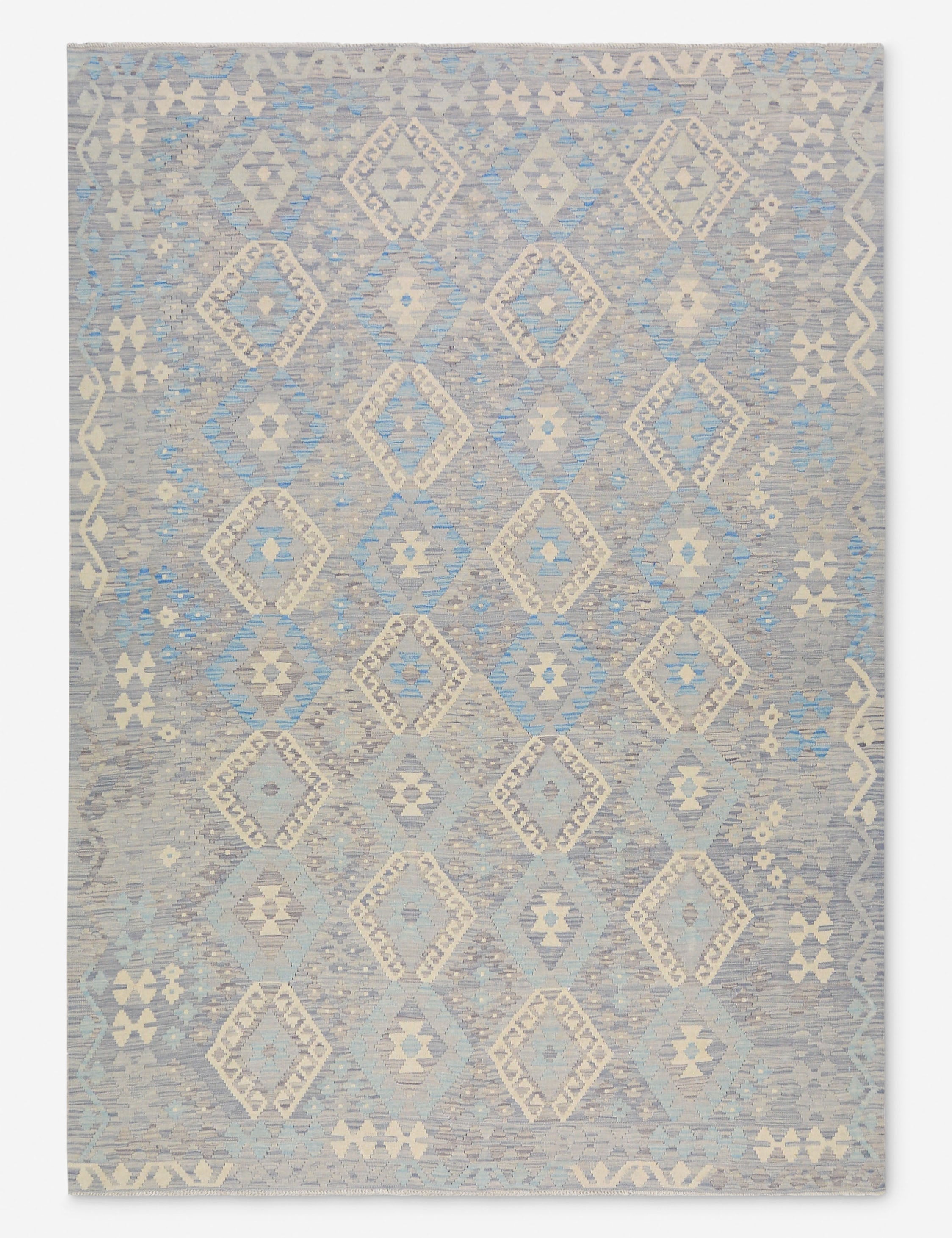 Lulu and Georgia - Vintage Turkish Hand - Knotted Wool Rug No. 470, 6' 8" x 9' 6"