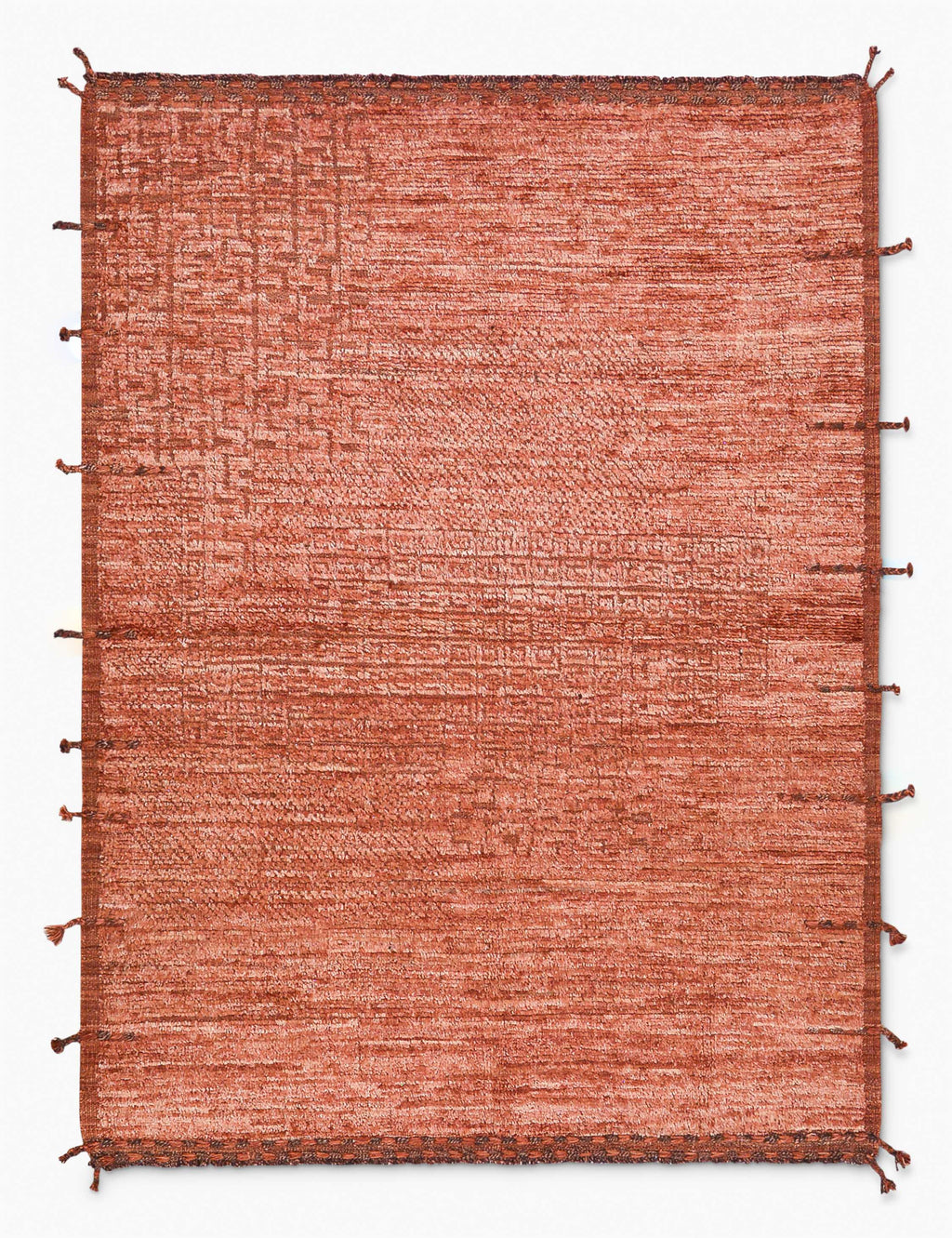 Lulu and Georgia - Vintage Moroccan Hand - Knotted Wool Rug No. 476, 5' 6" x 7' 3"