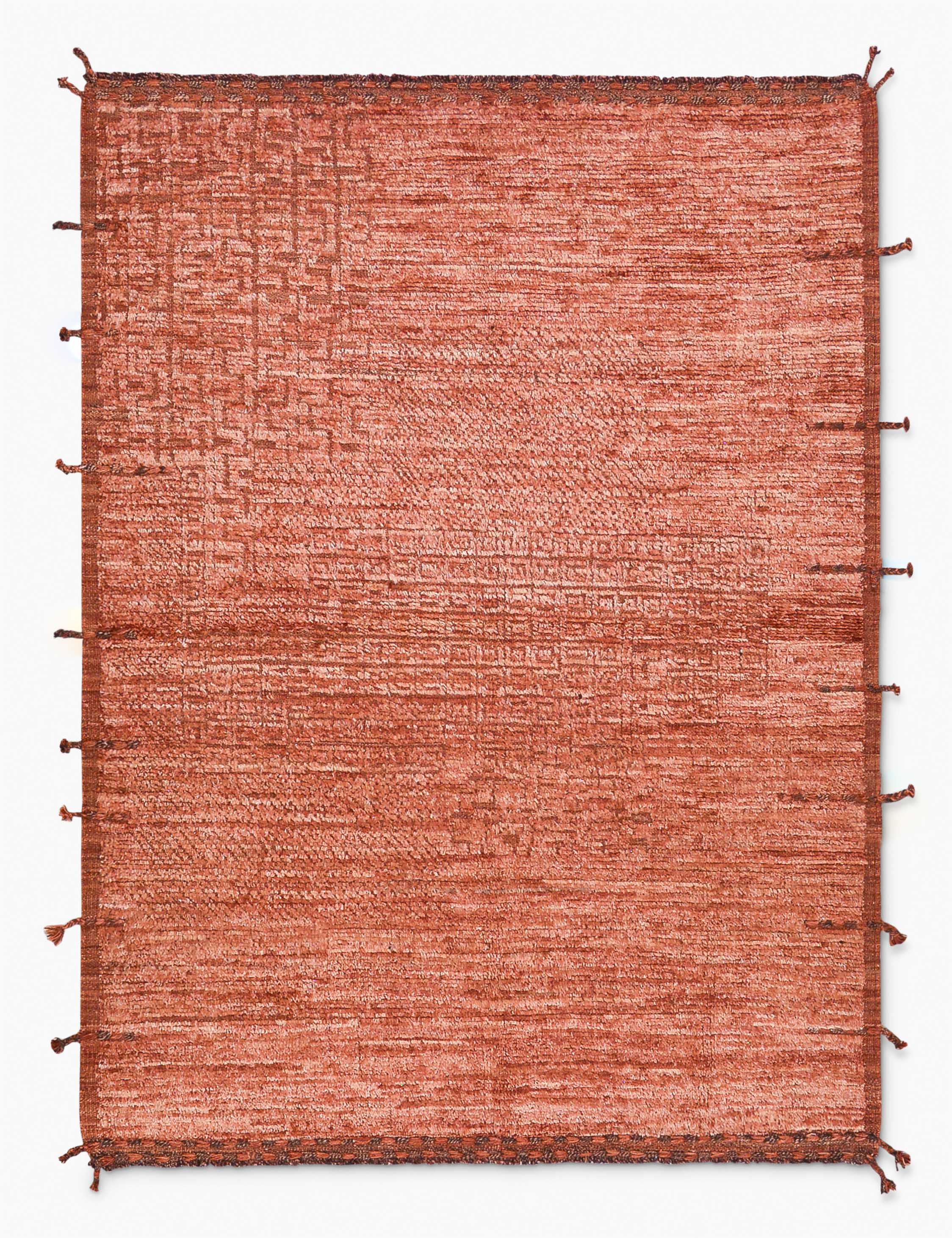 Lulu and Georgia - Vintage Moroccan Hand - Knotted Wool Rug No. 476, 5' 6" x 7' 3"